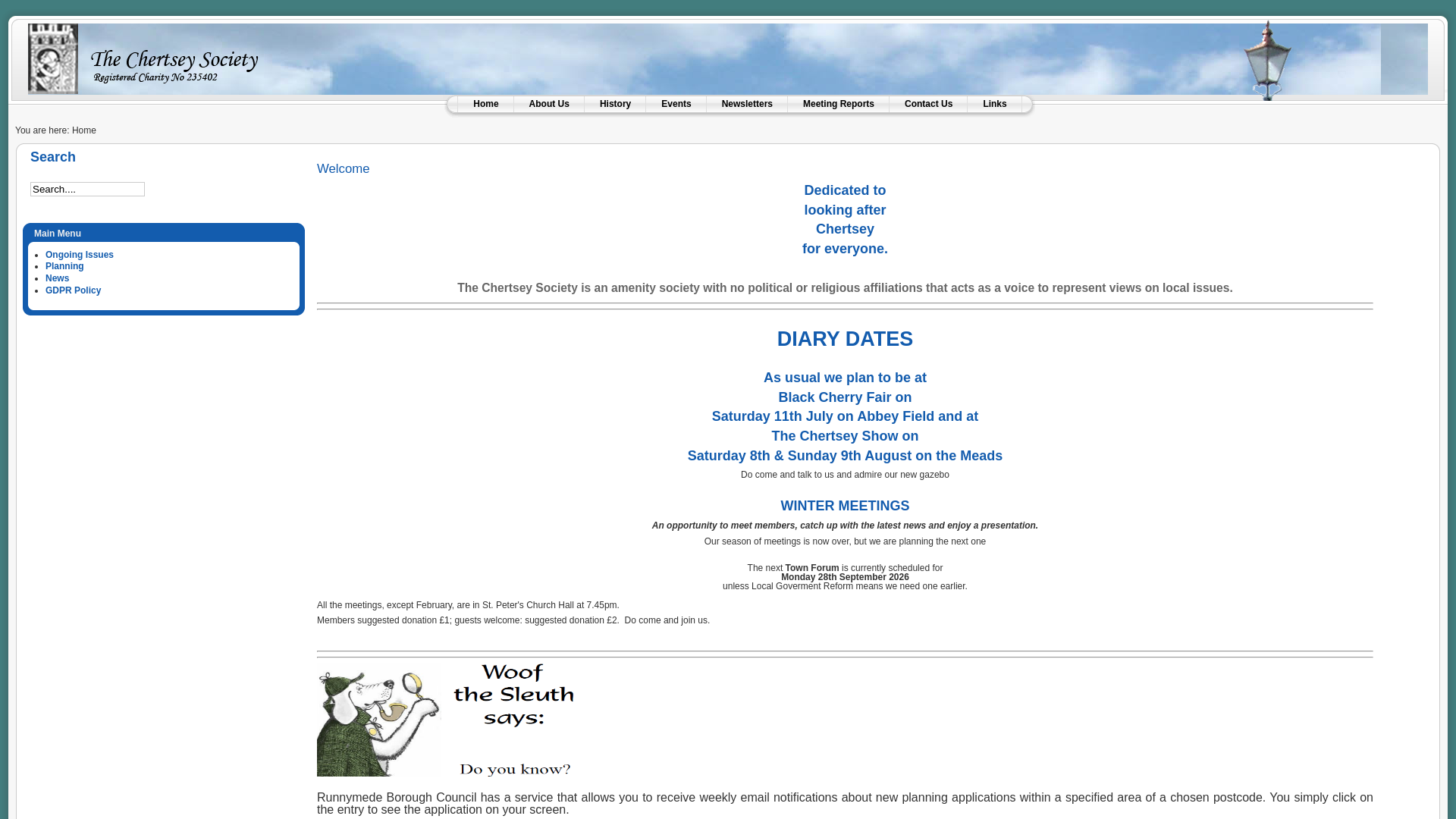 Website screenshot
