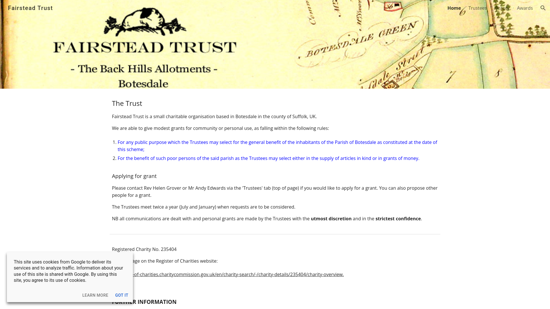 Website screenshot