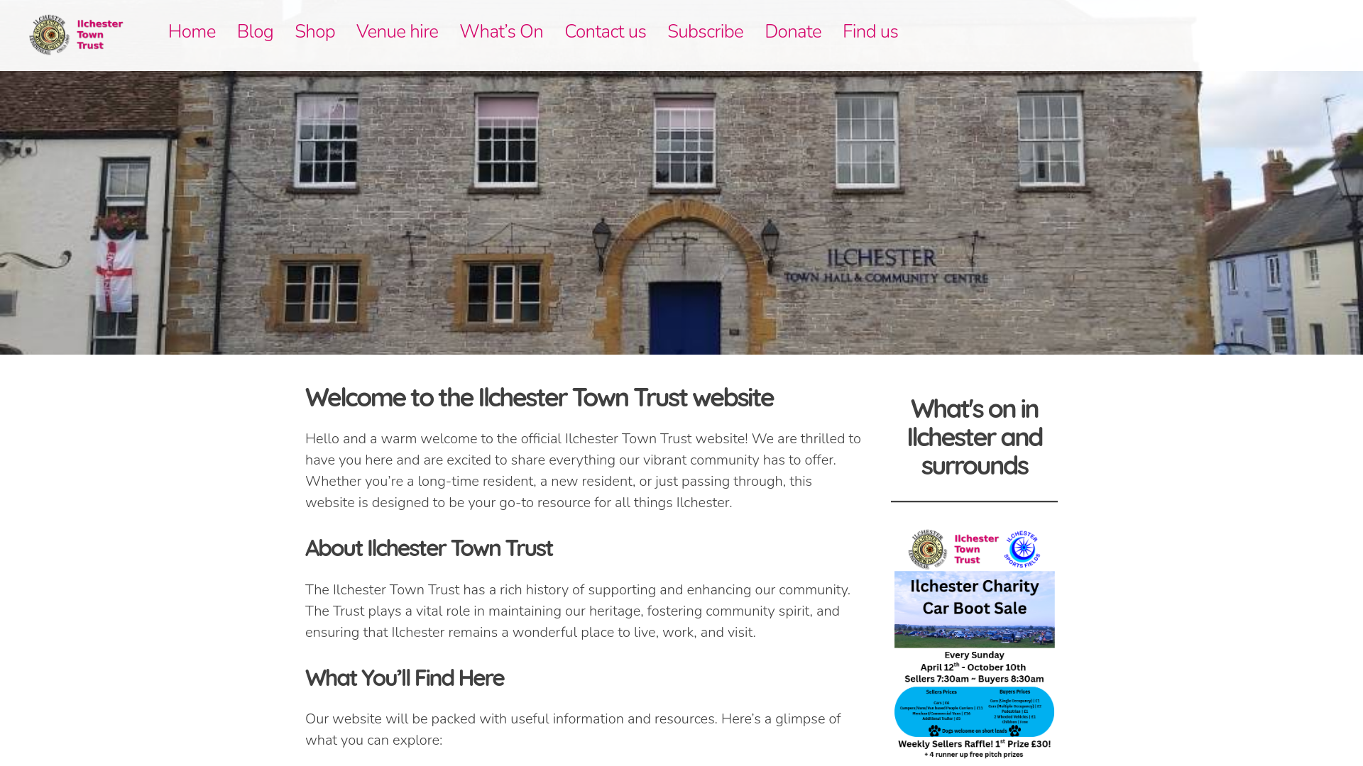 Website screenshot