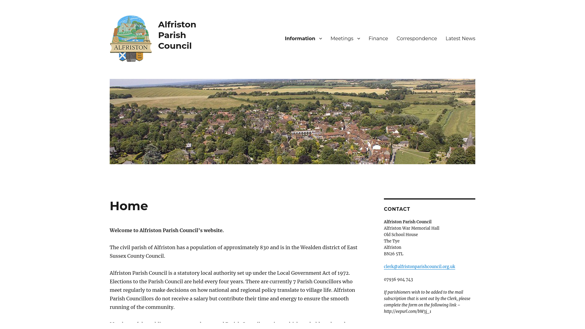 Website screenshot