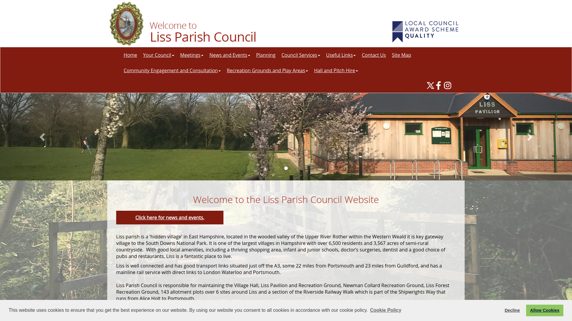 Website screenshot