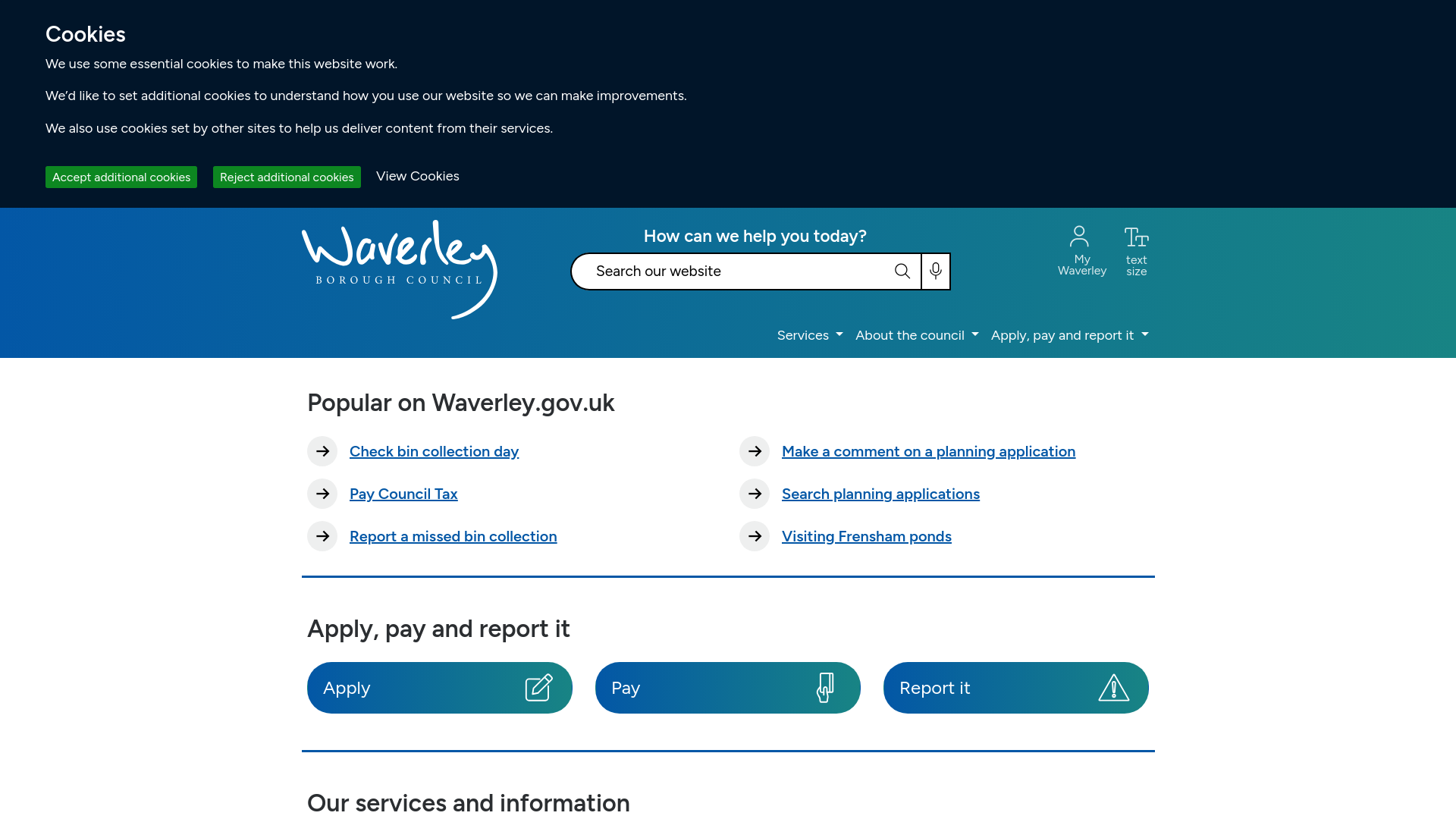 Website screenshot