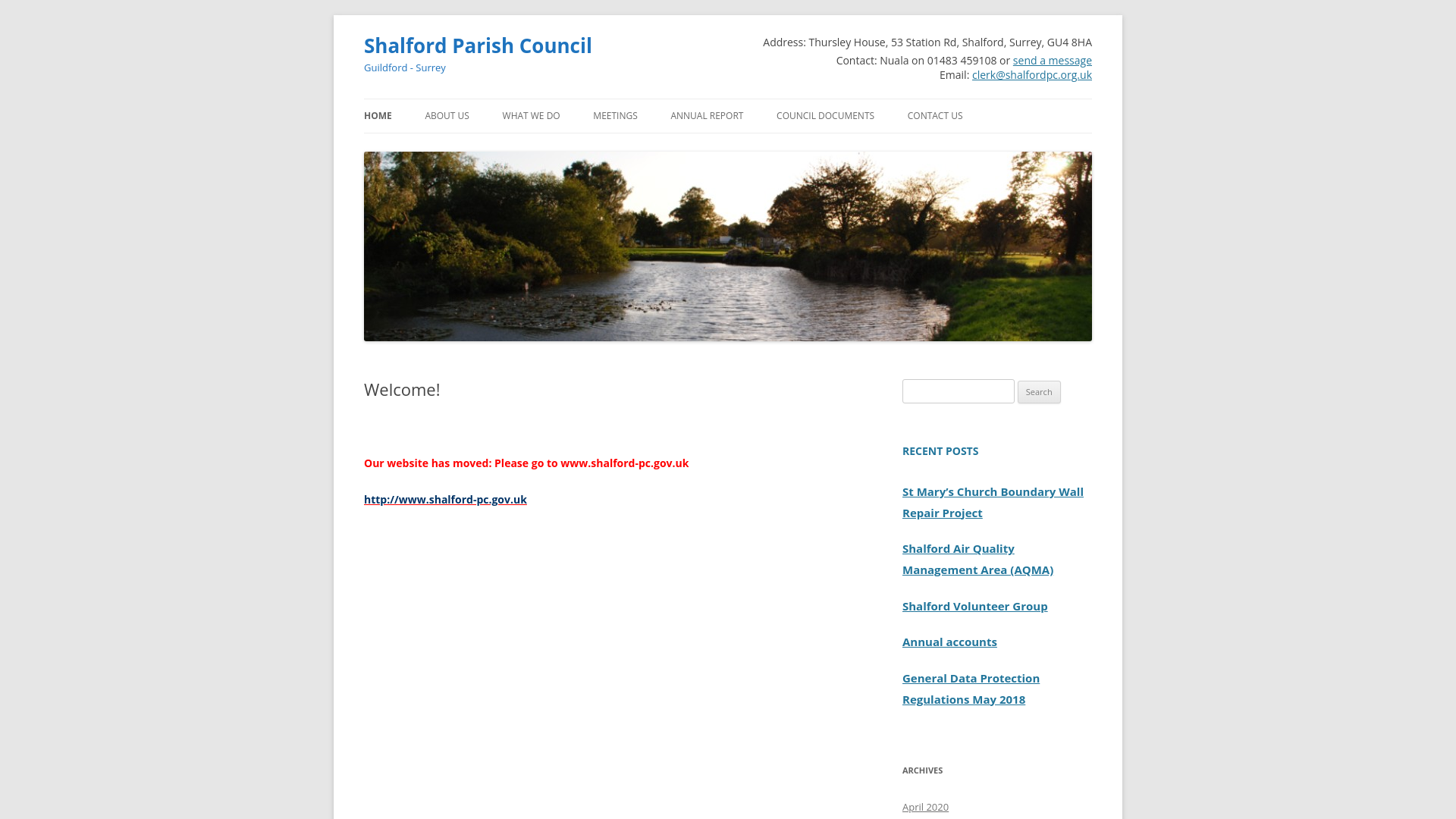 Website screenshot