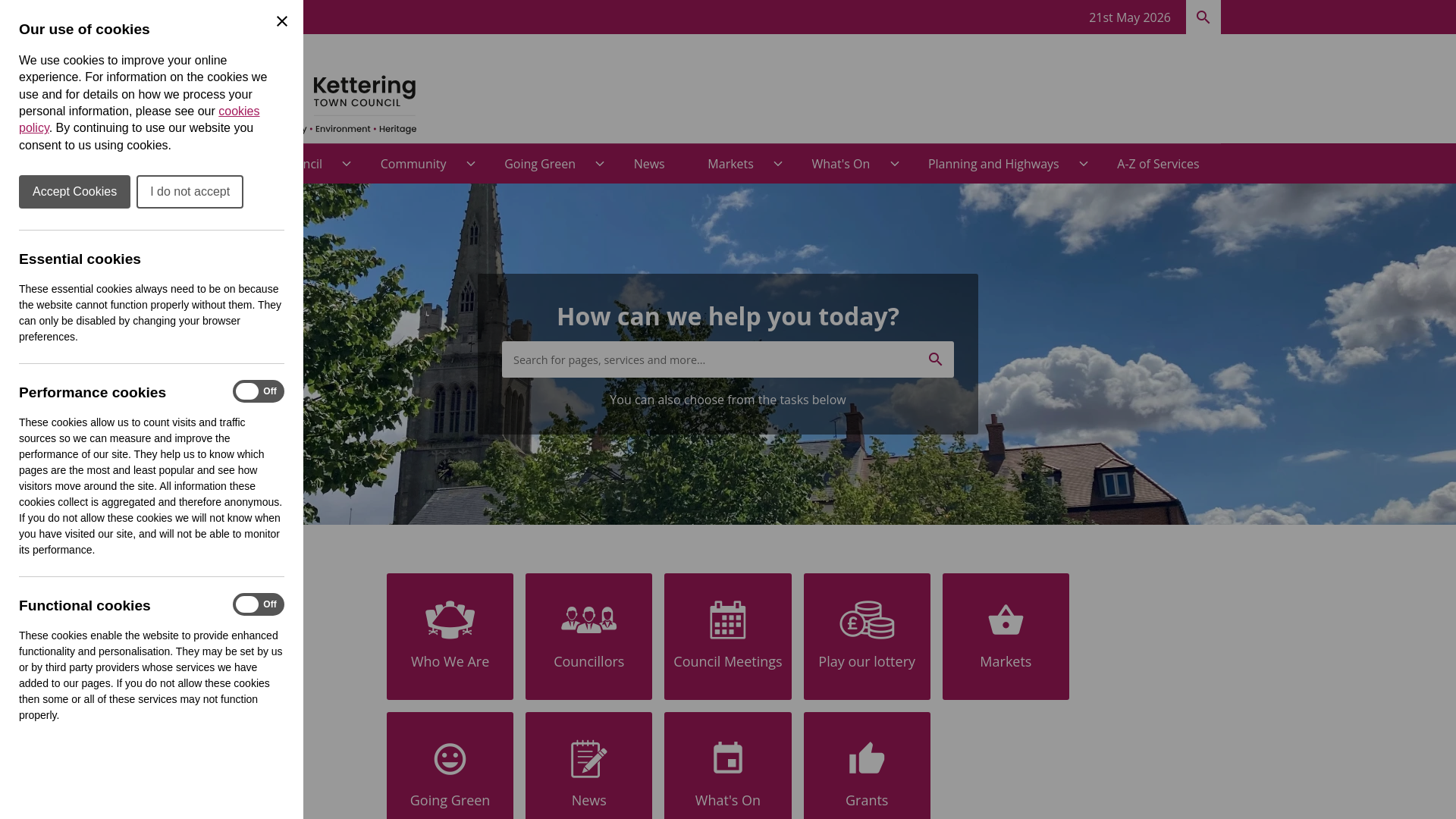 Website screenshot