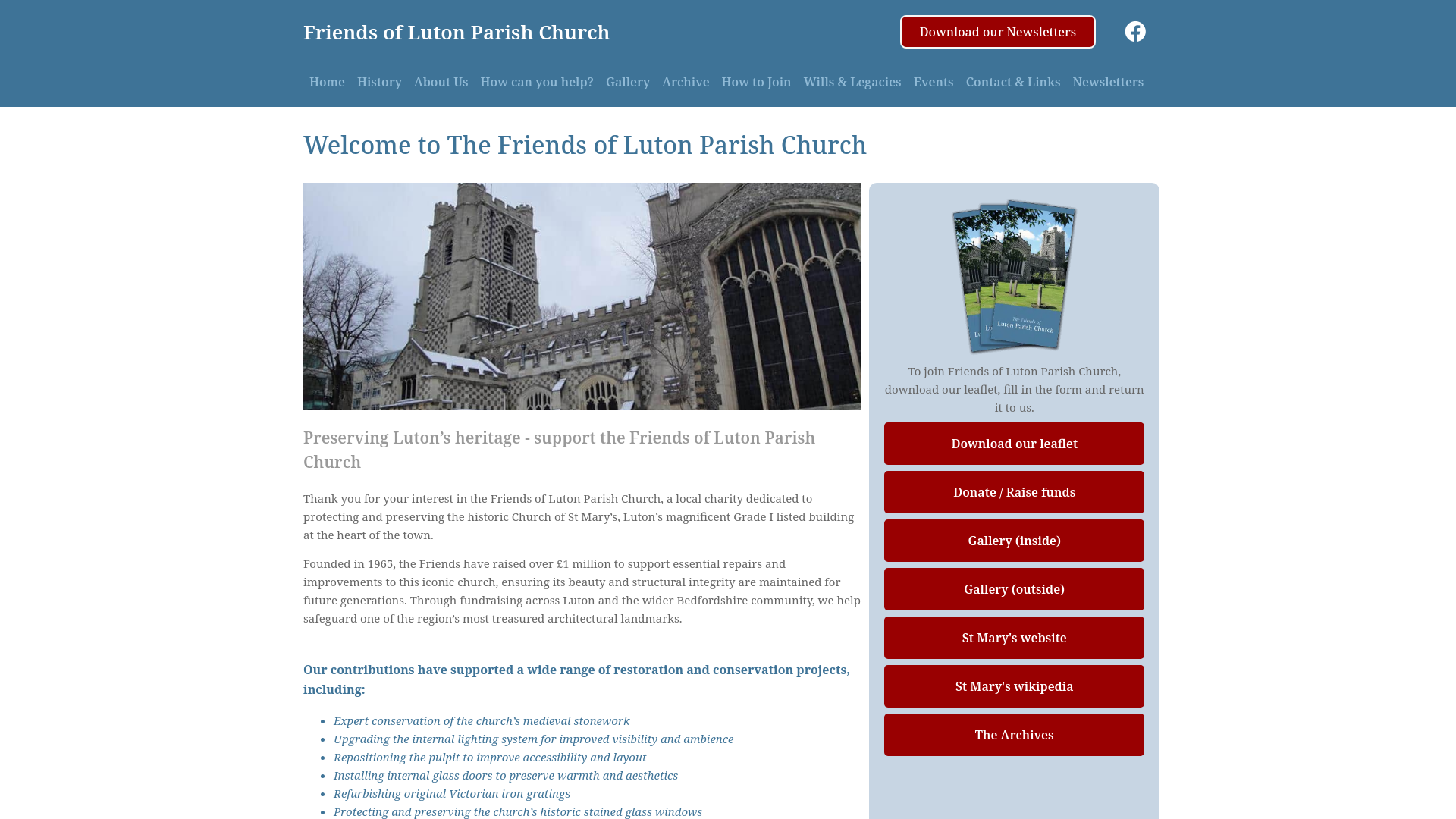 Website screenshot