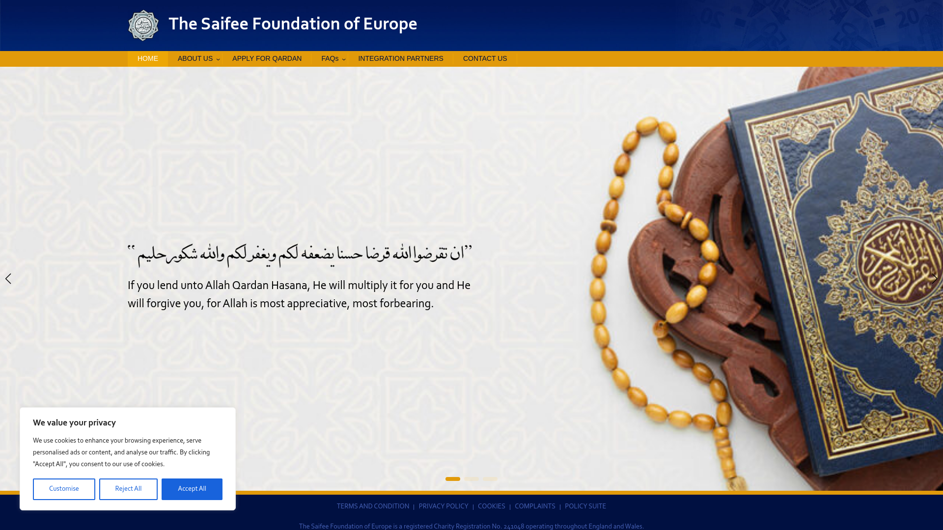 Website screenshot