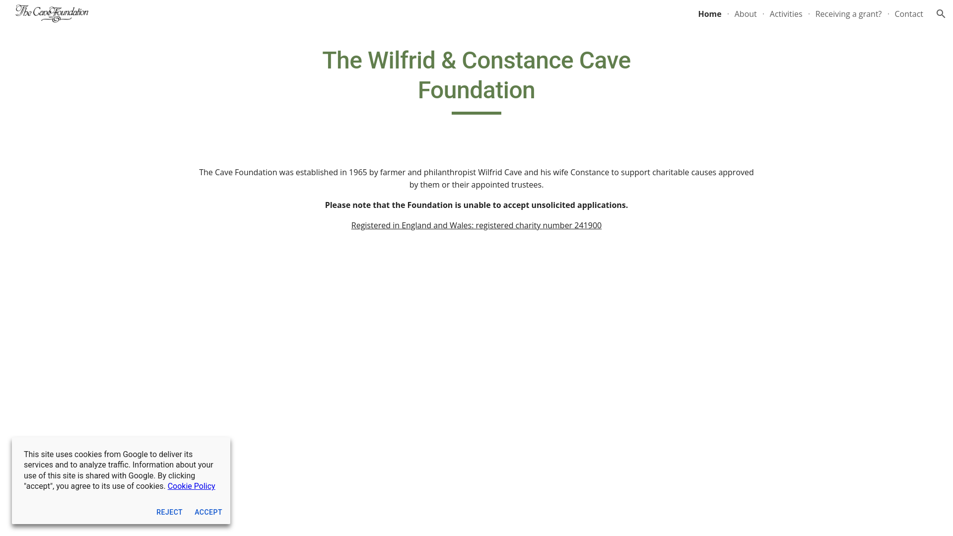 Website screenshot