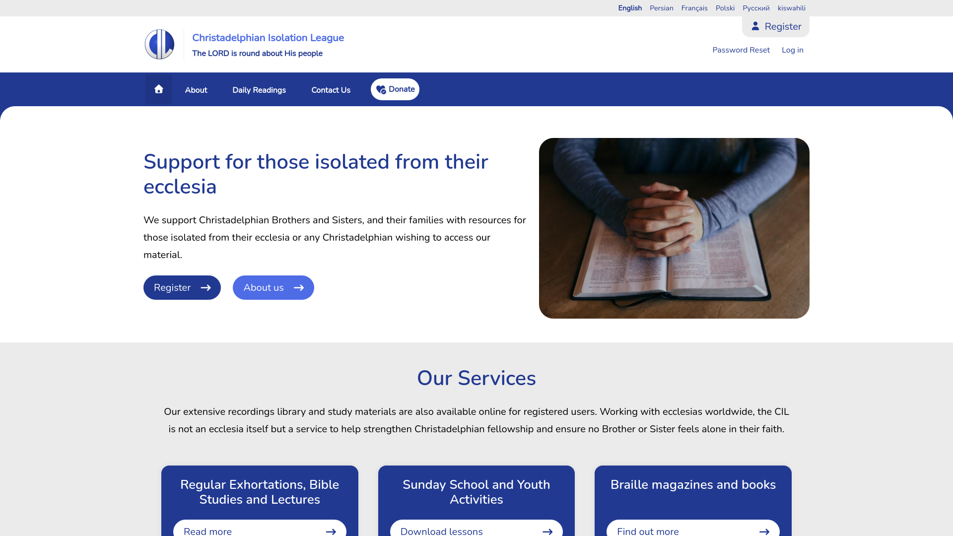 Website screenshot