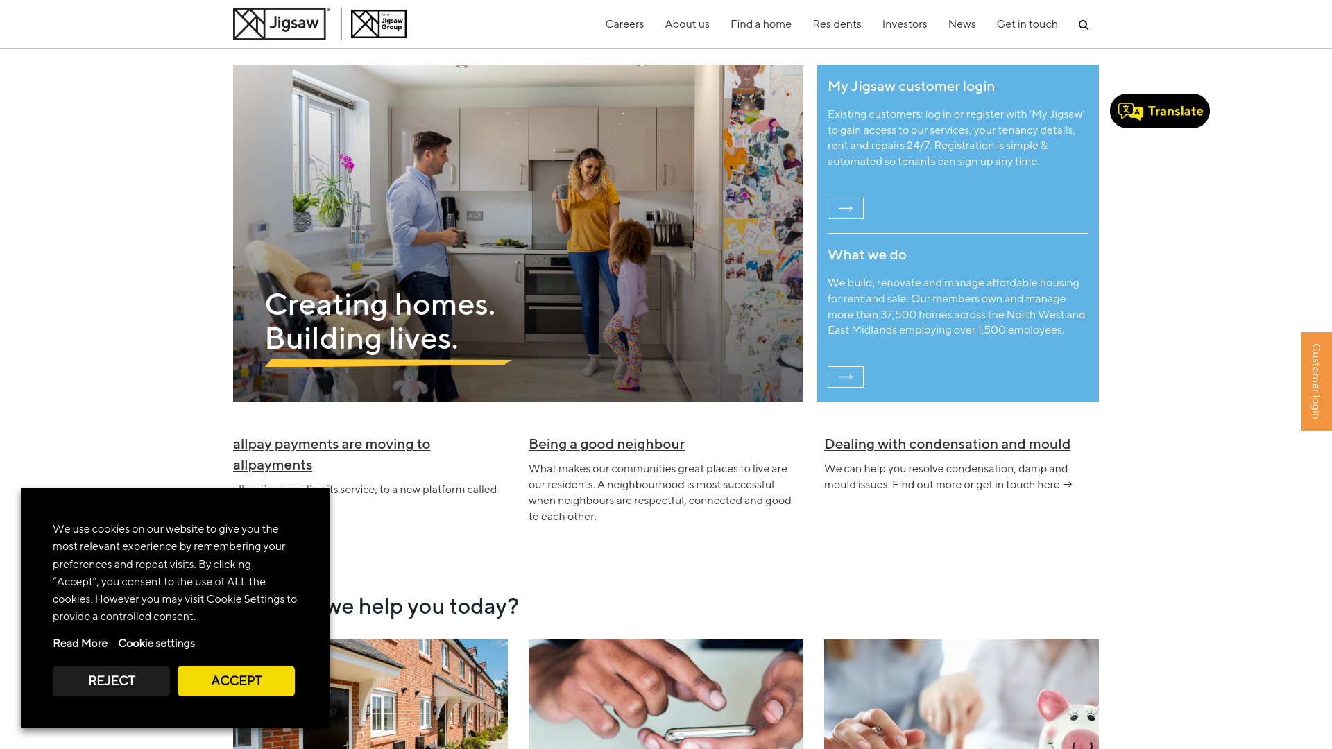 Website screenshot