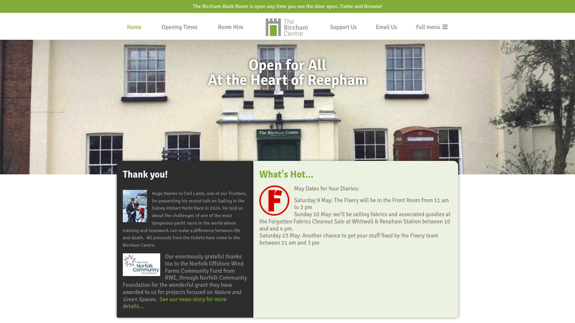 Website screenshot
