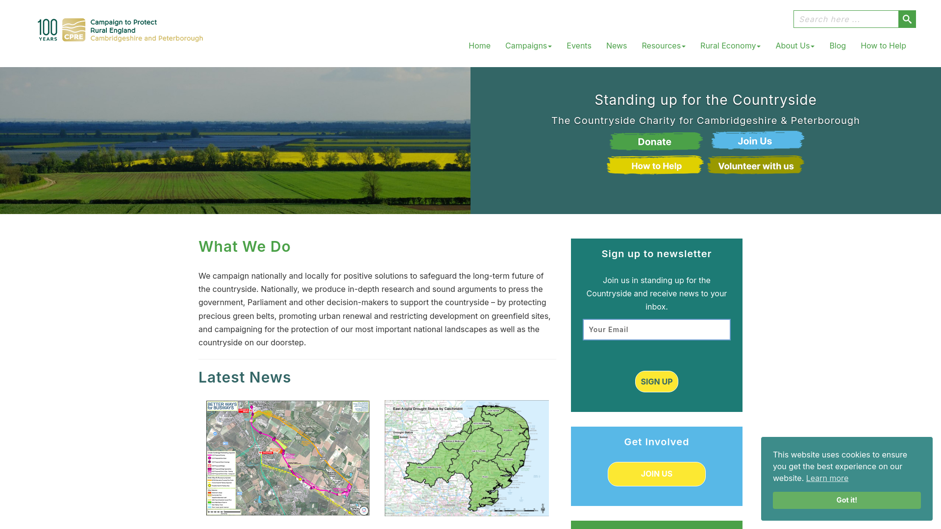 Website screenshot