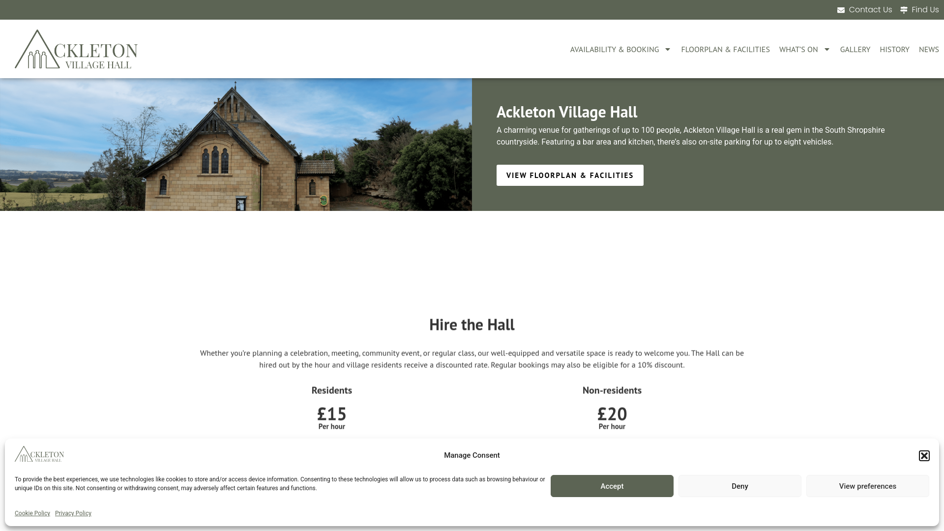 Website screenshot