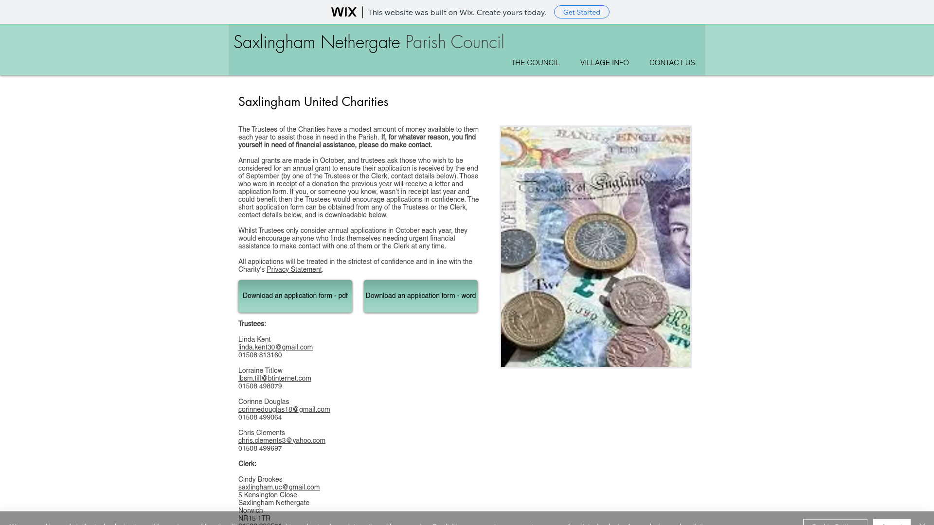 Website screenshot