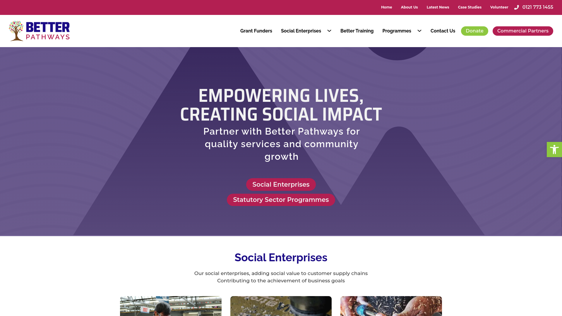 Website screenshot