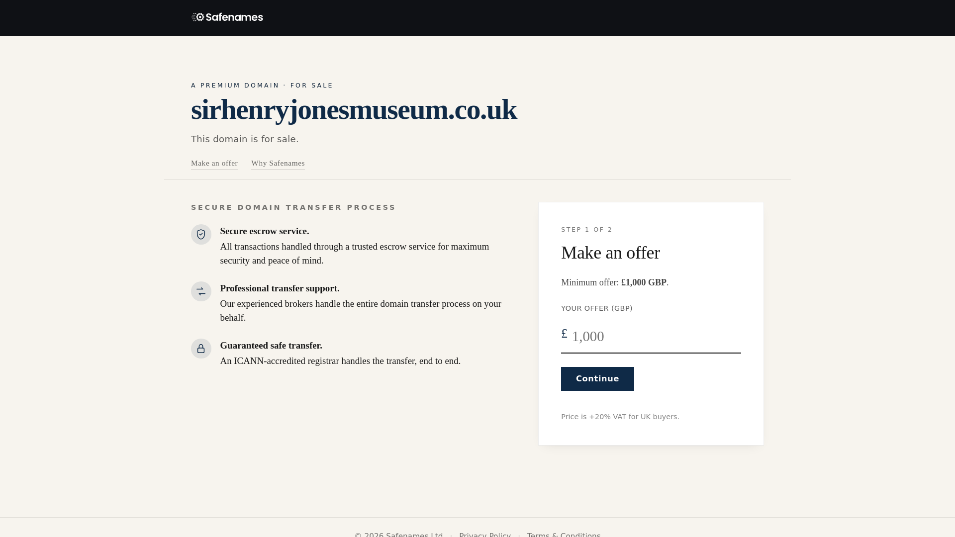 Website screenshot