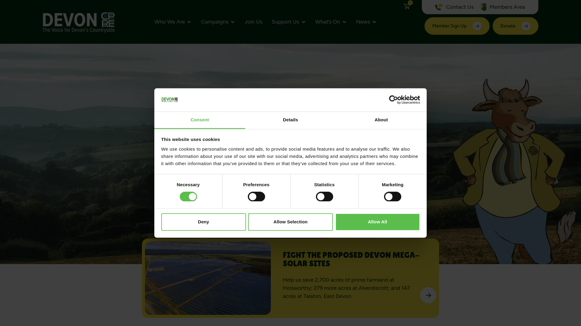 Website screenshot