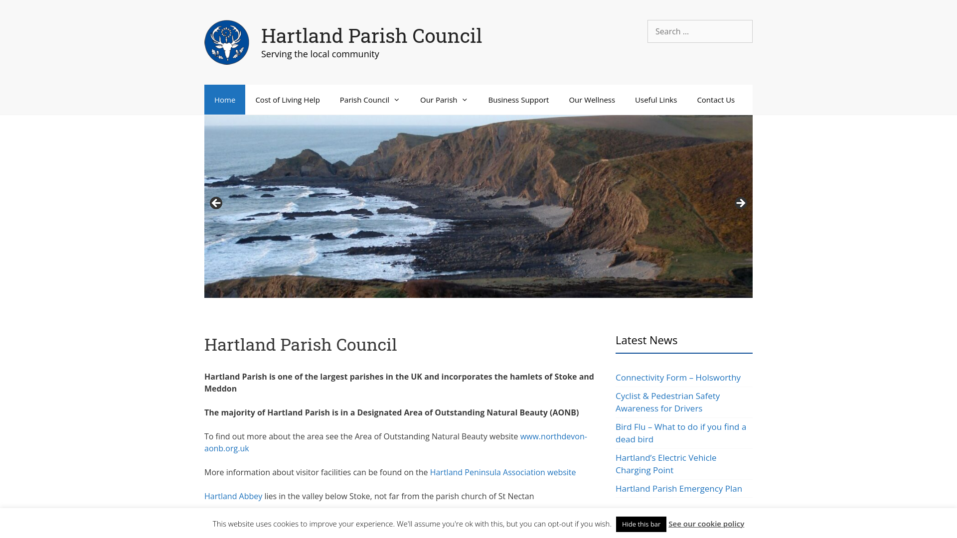 Website screenshot