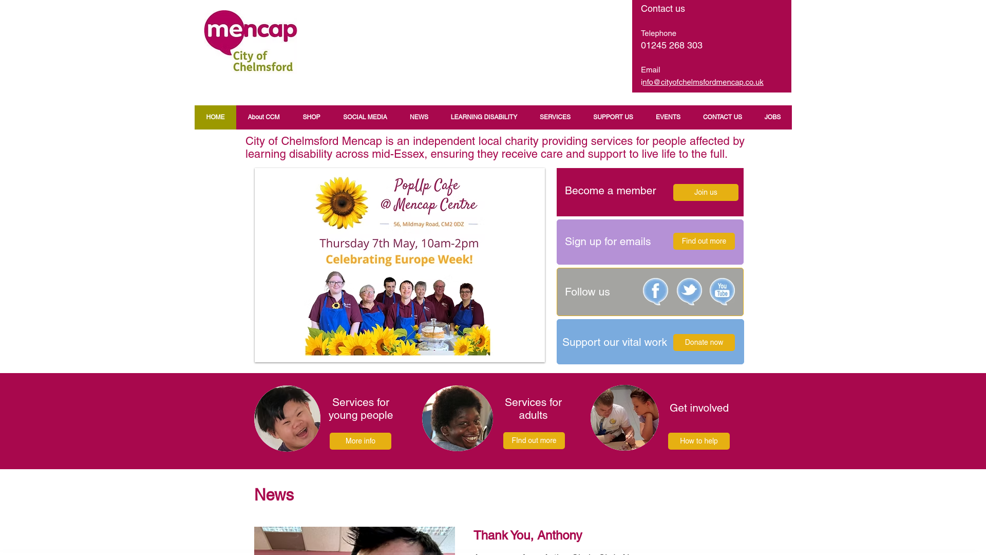 Website screenshot