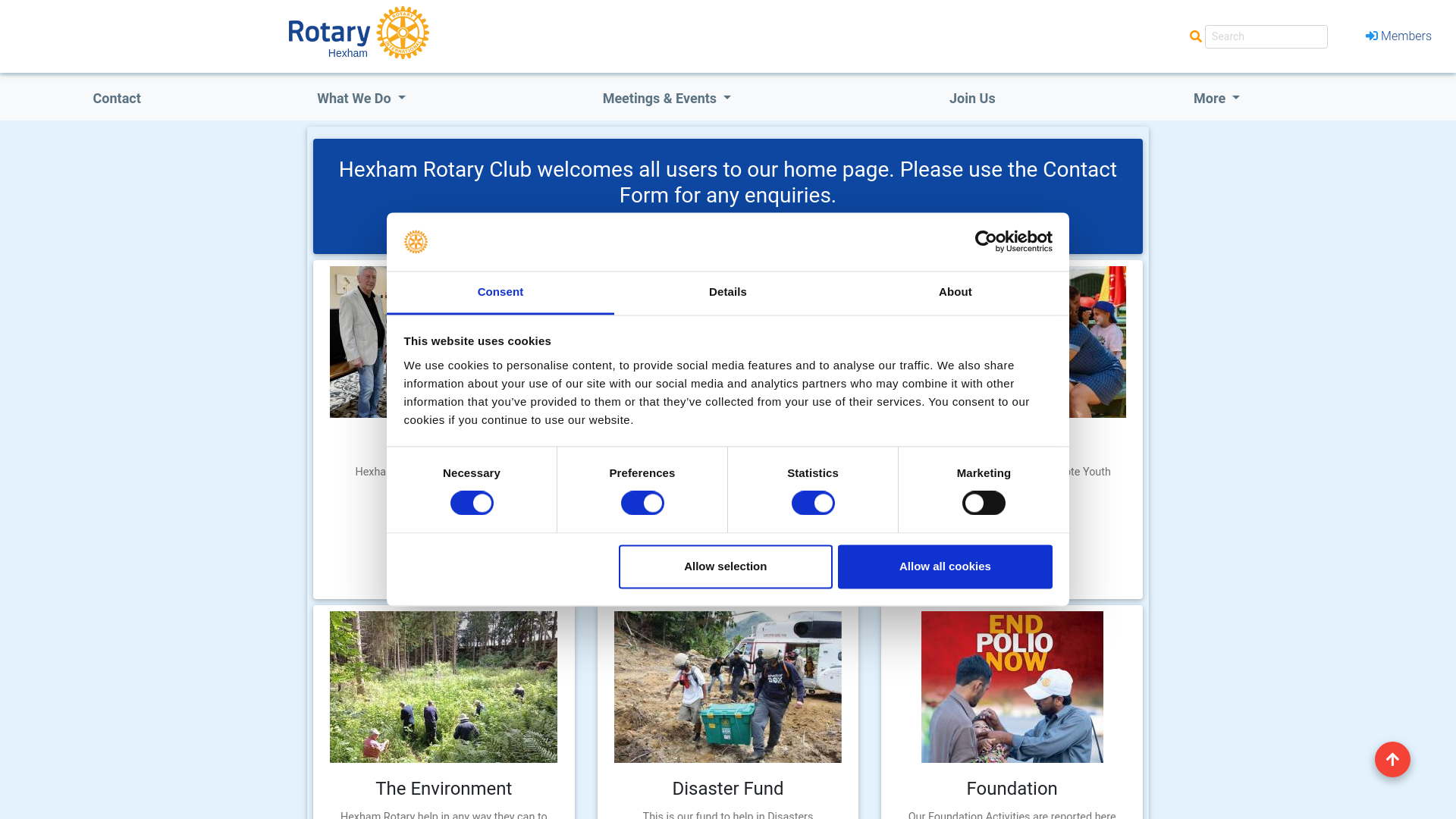 Website screenshot