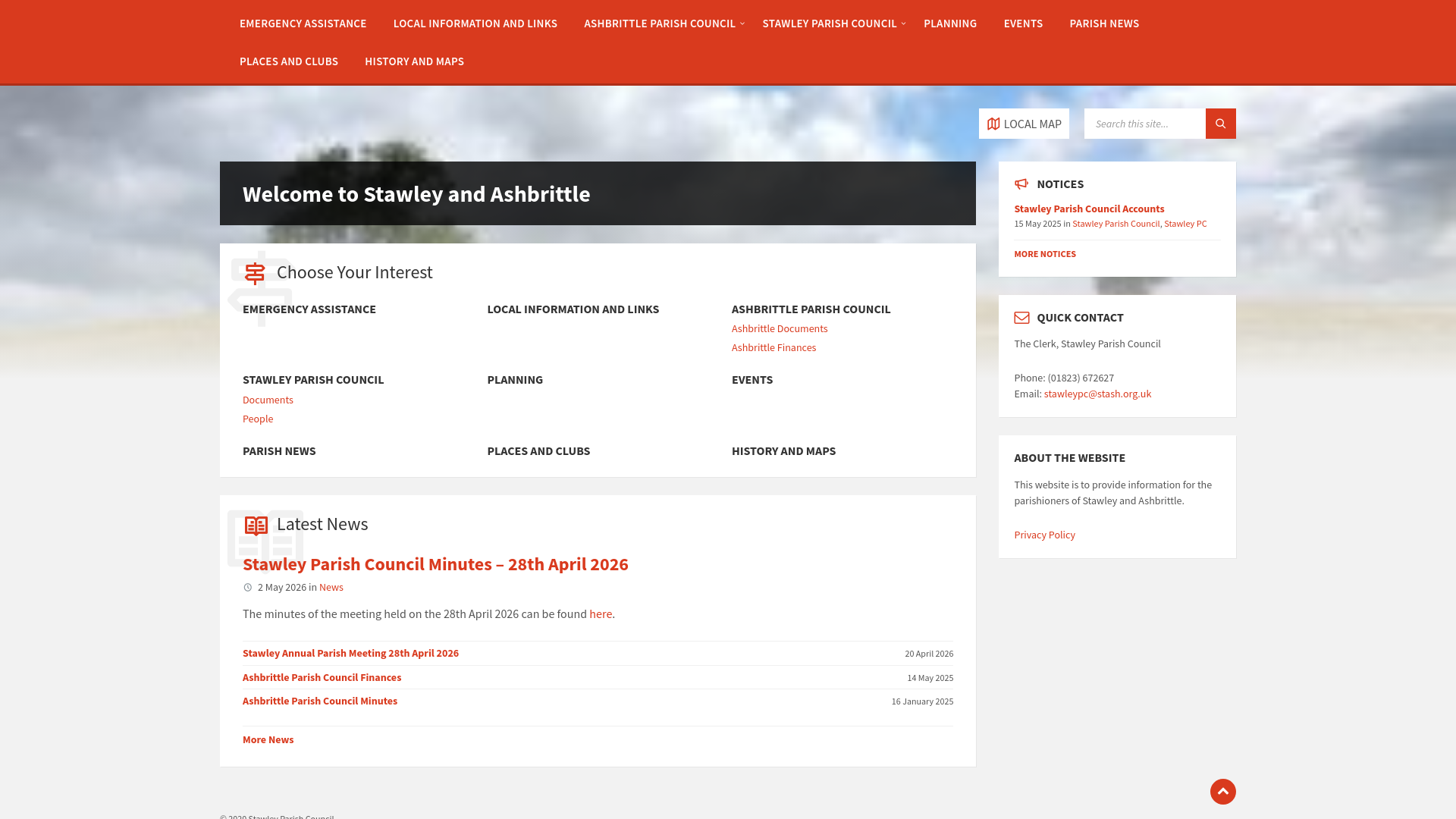 Website screenshot