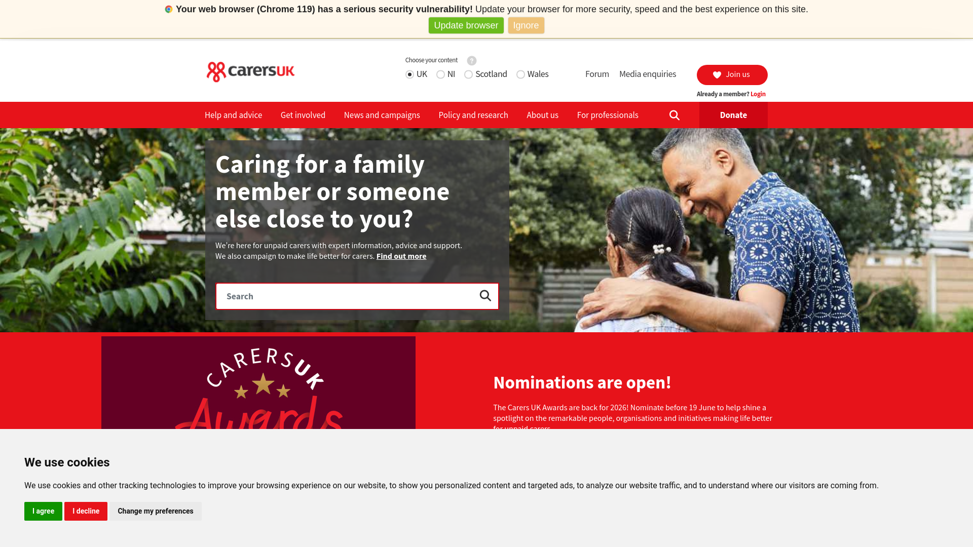 Website screenshot