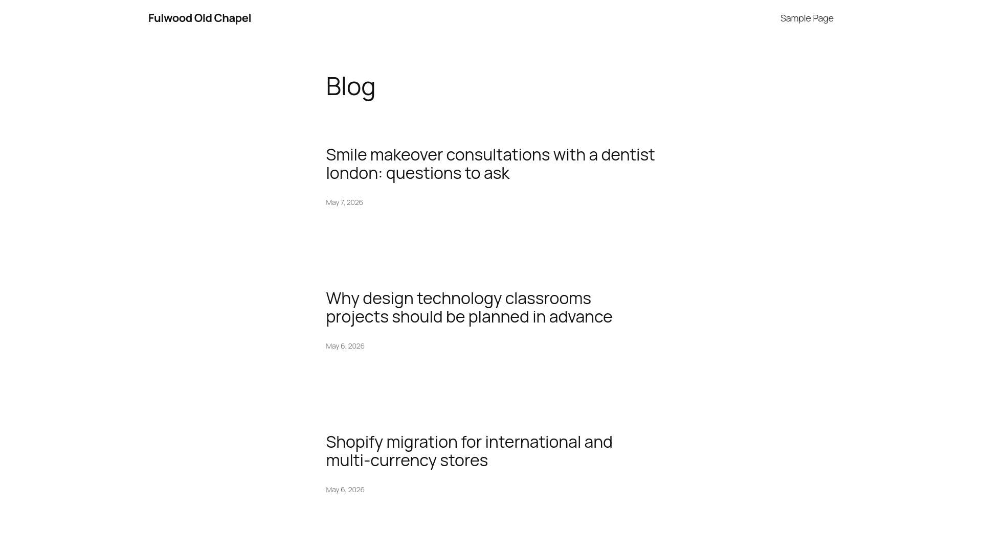 Website screenshot