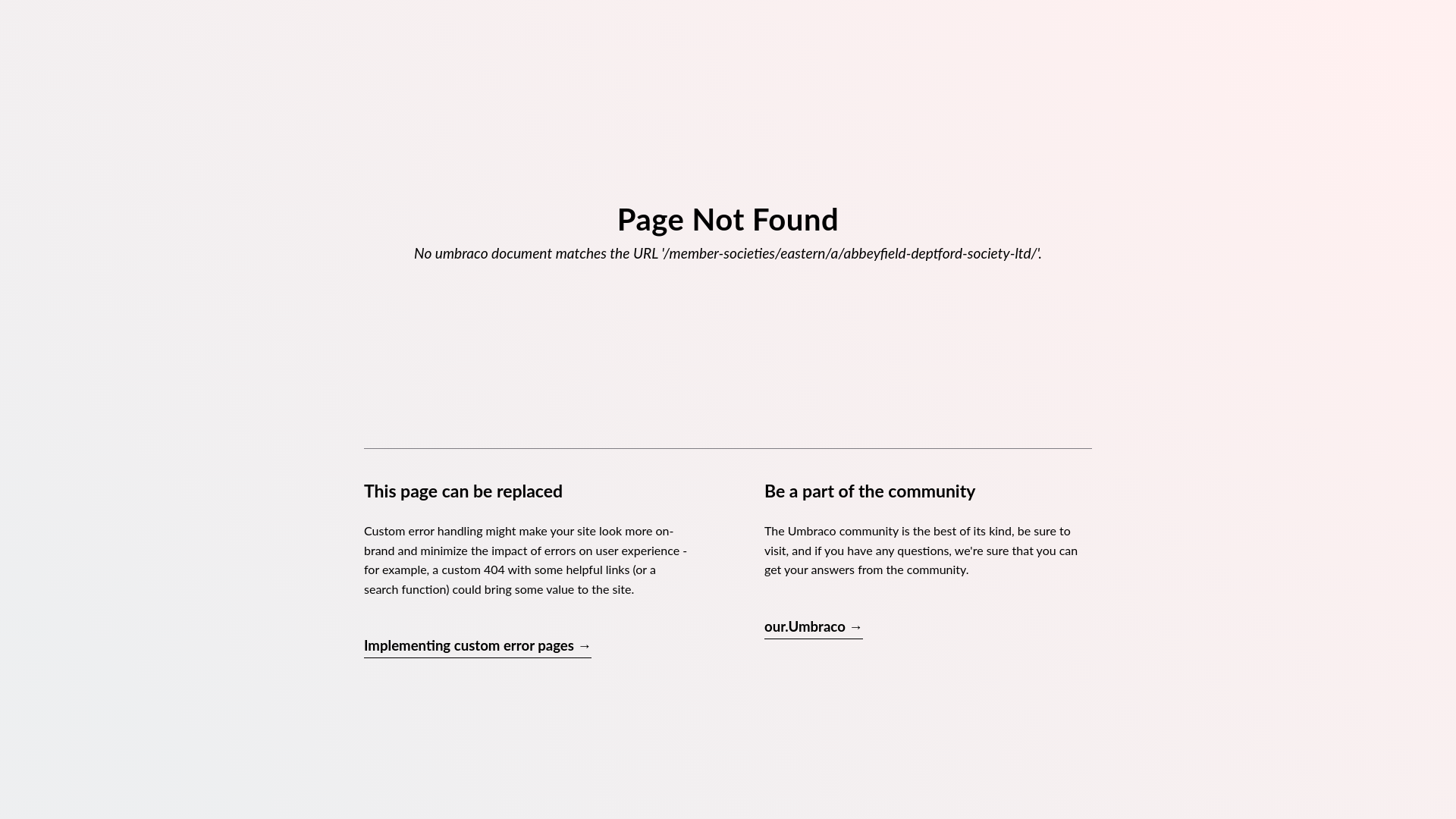 Website screenshot