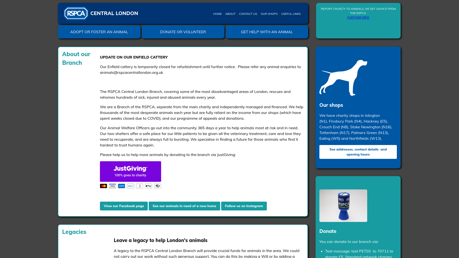 Website screenshot