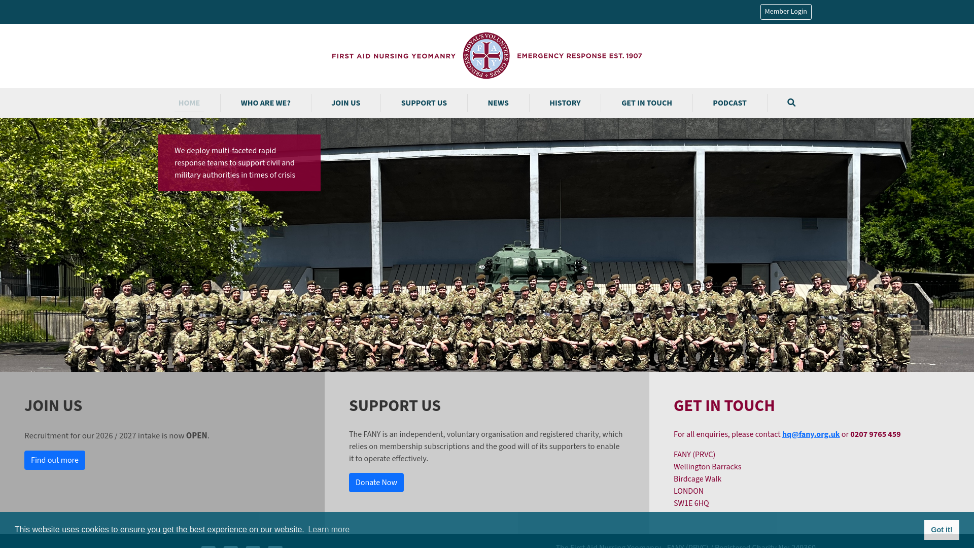 Website screenshot