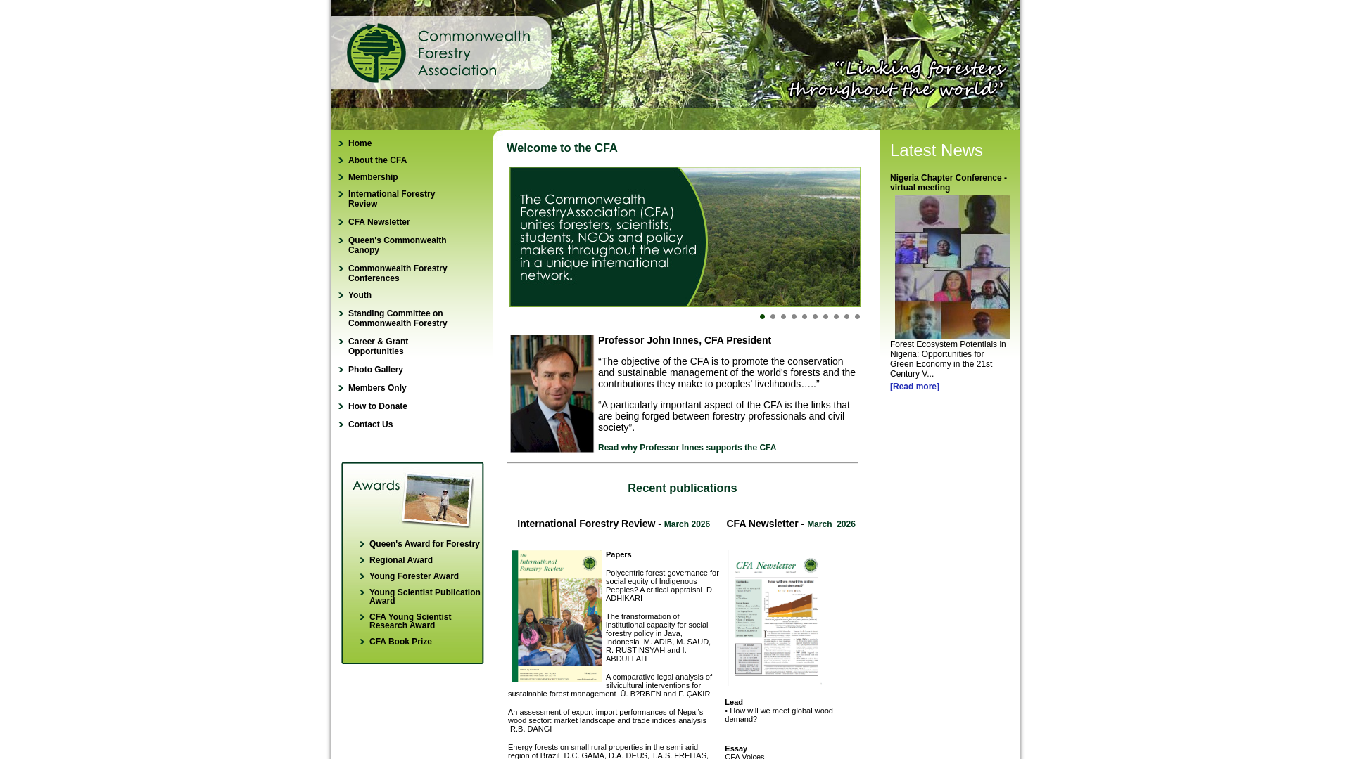 Website screenshot