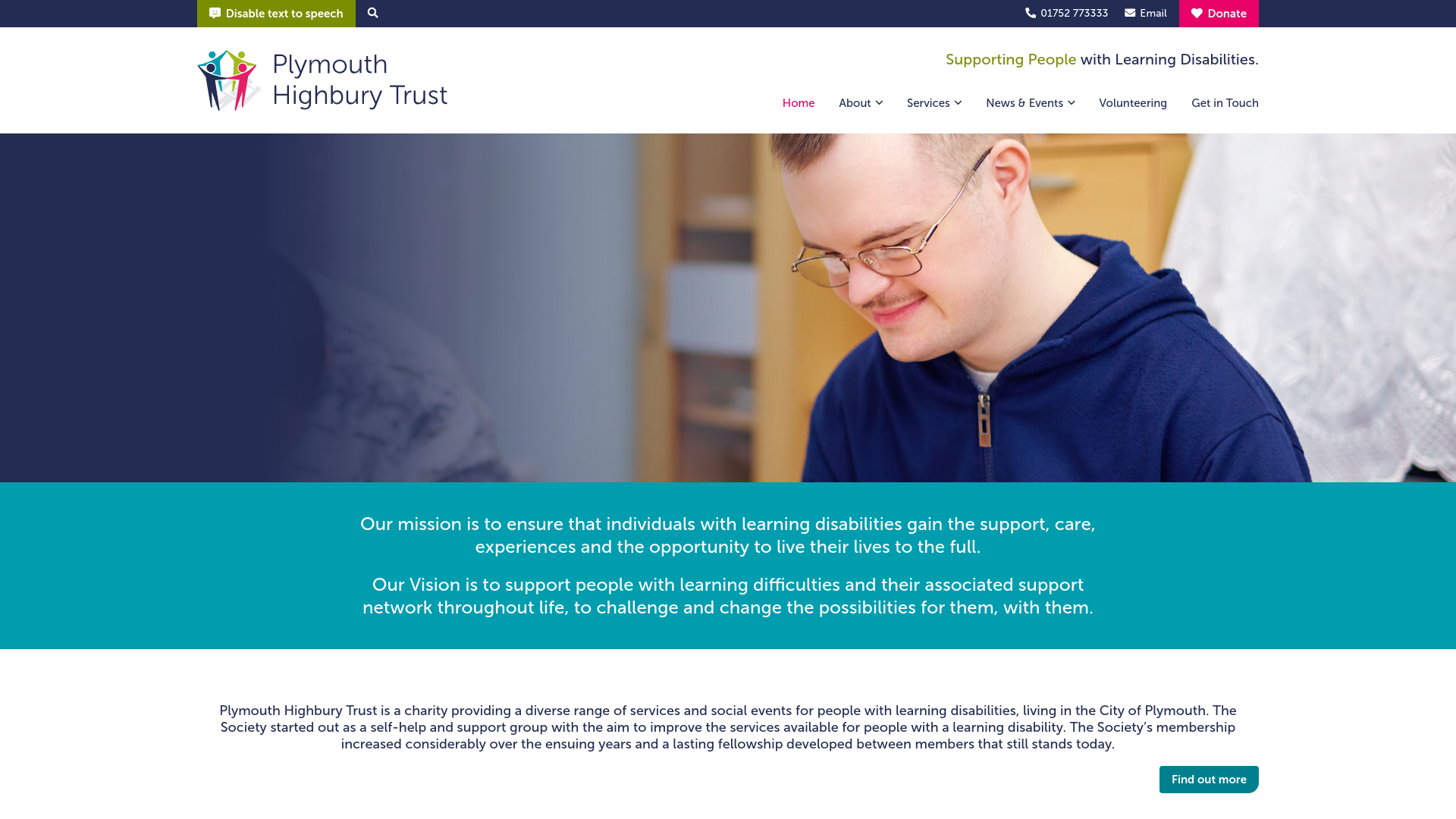 Website screenshot