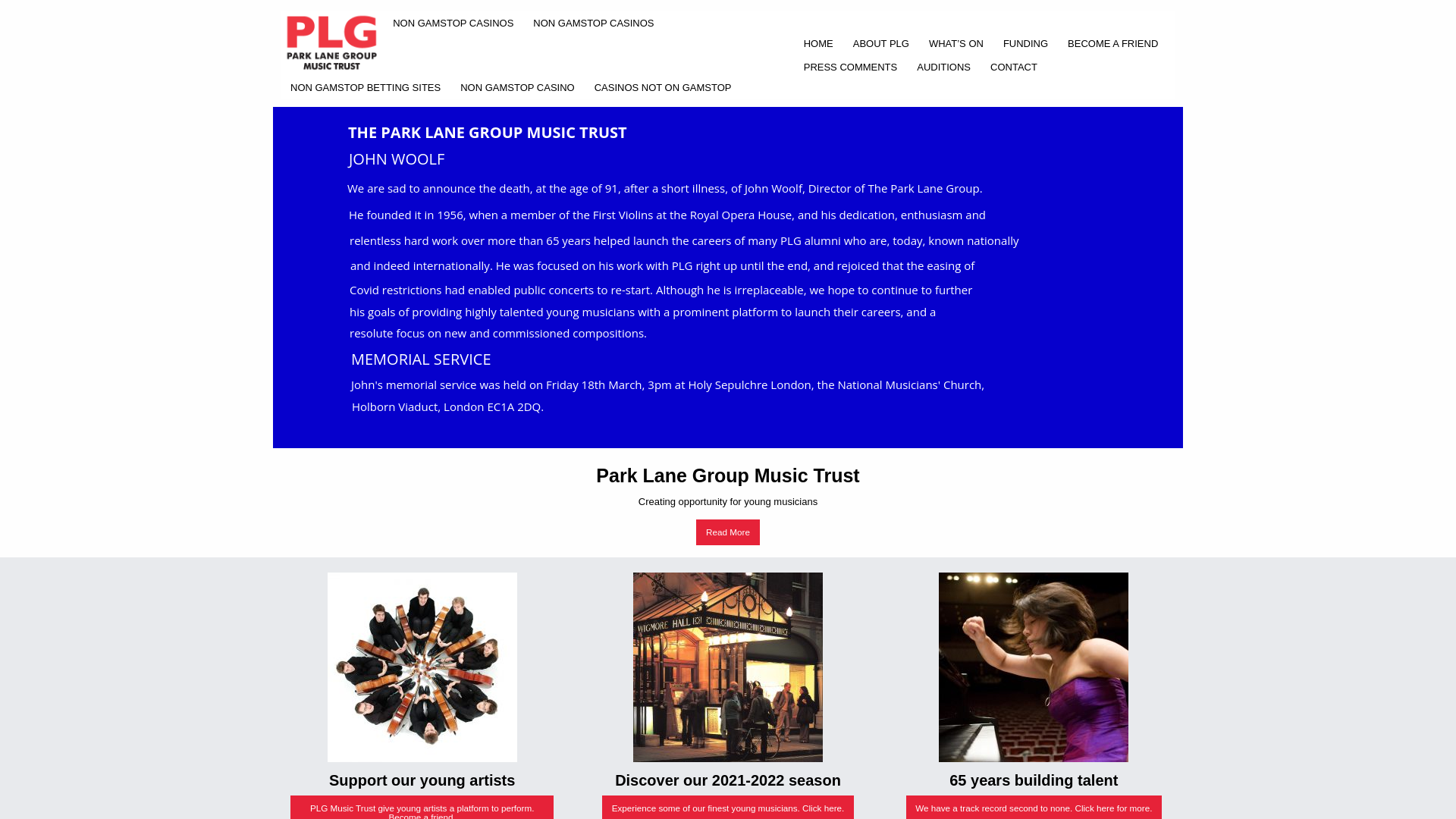 Website screenshot