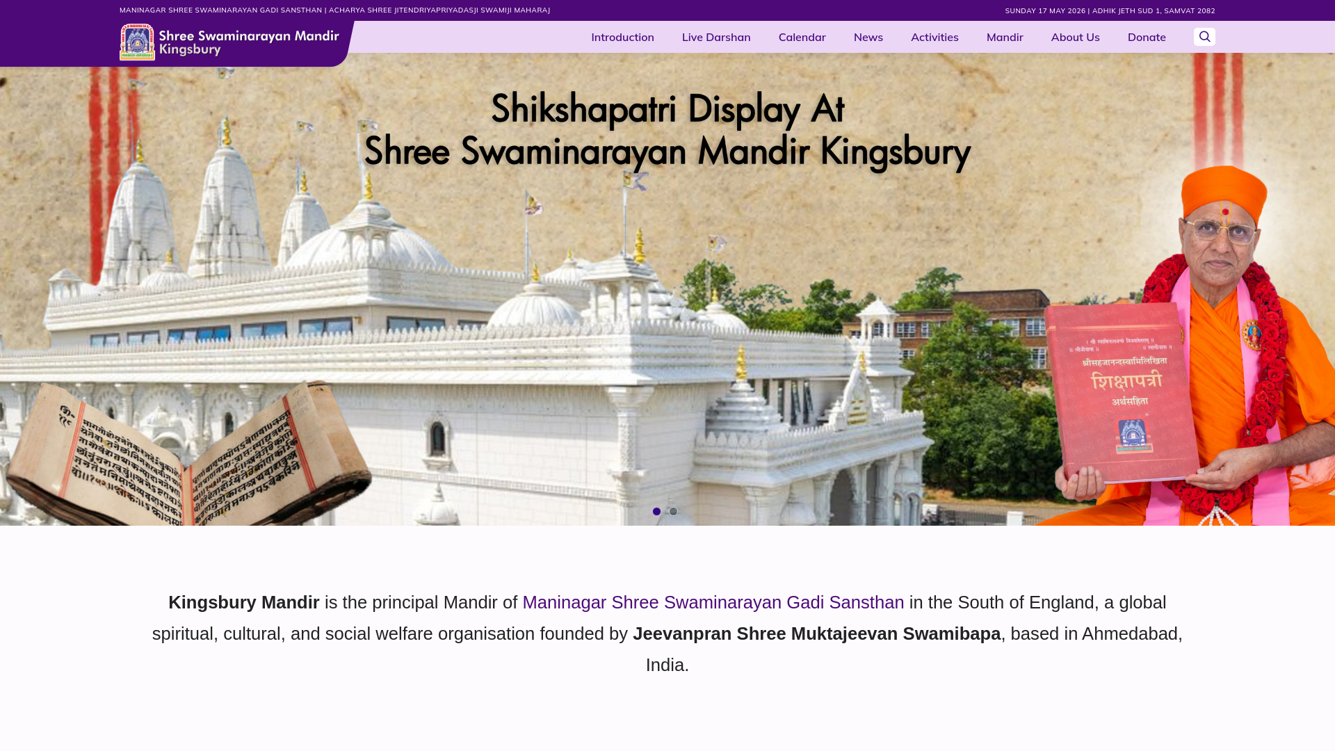 Website screenshot