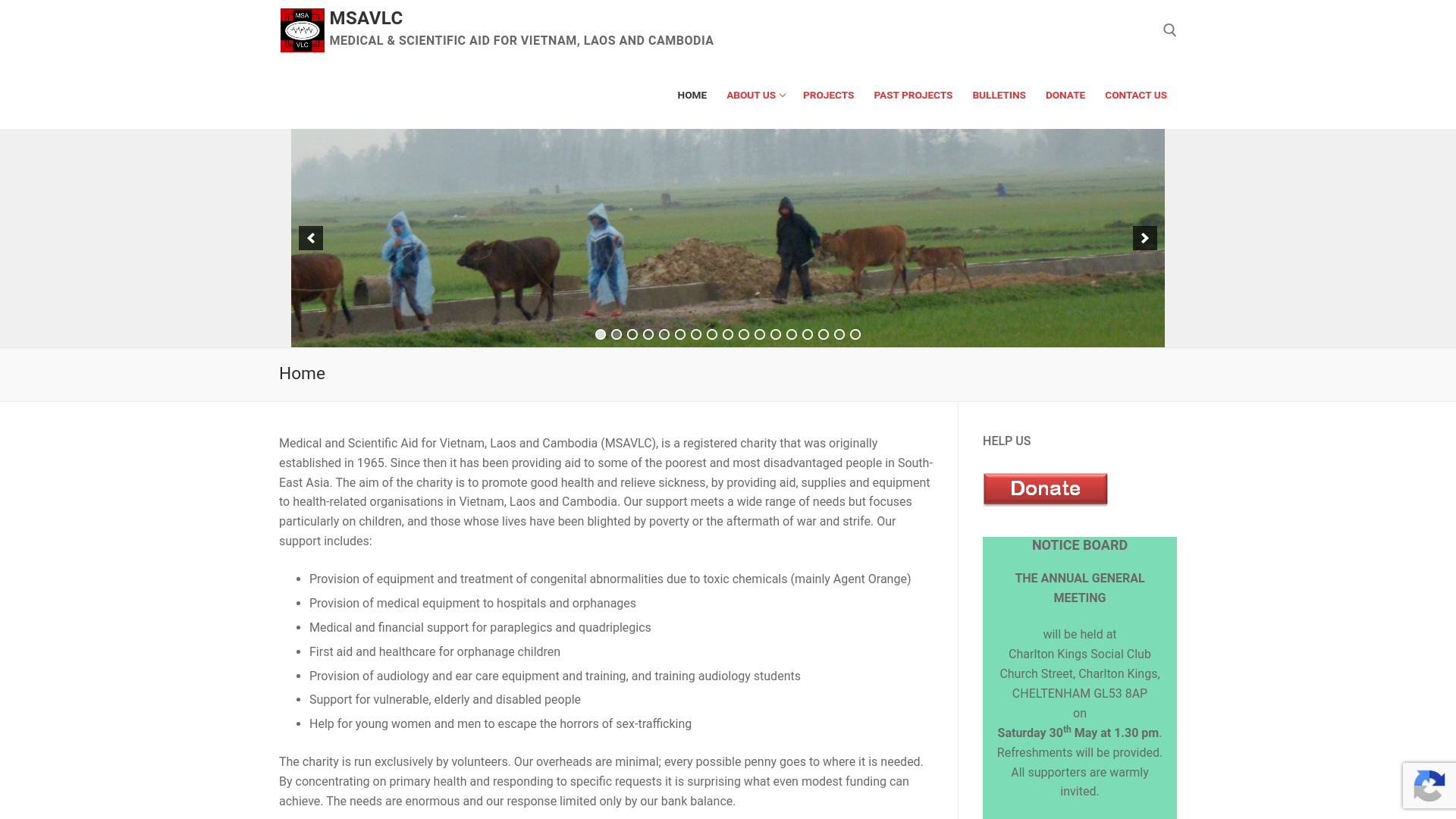 Website screenshot
