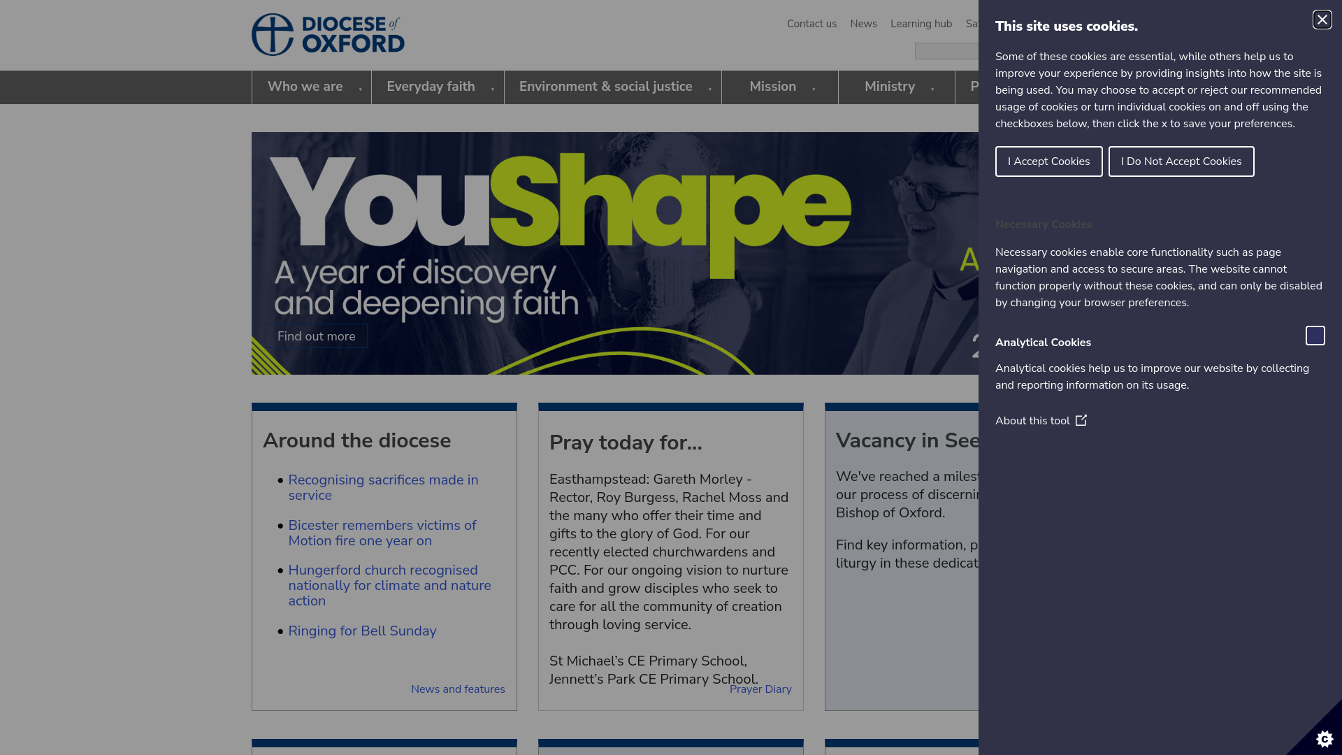 Website screenshot