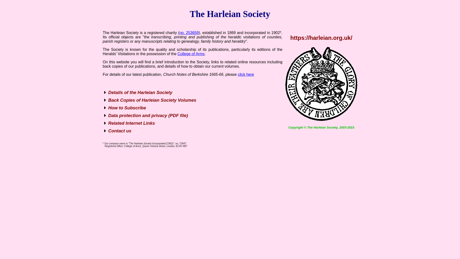 Website screenshot