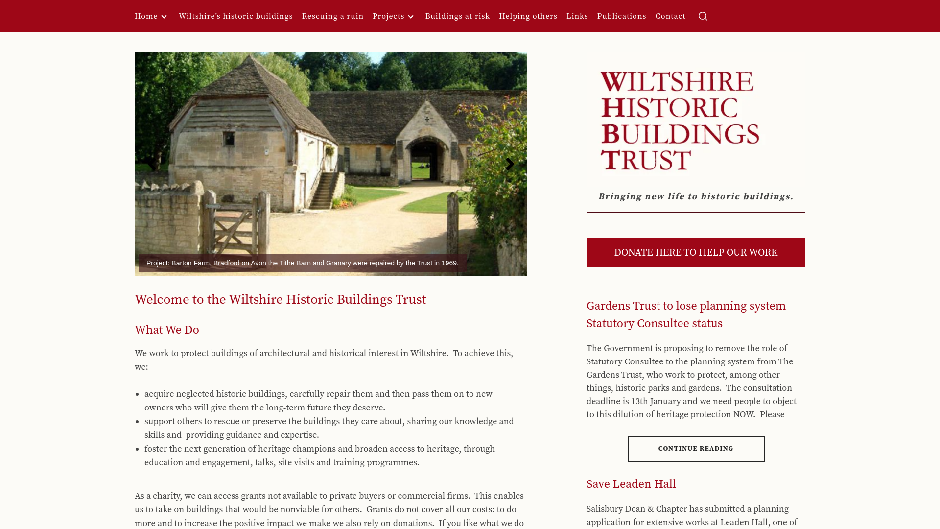 Website screenshot