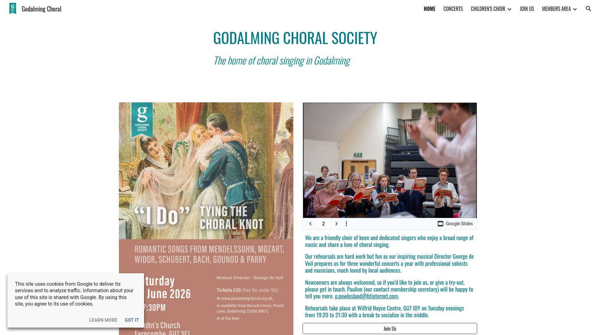 Website screenshot