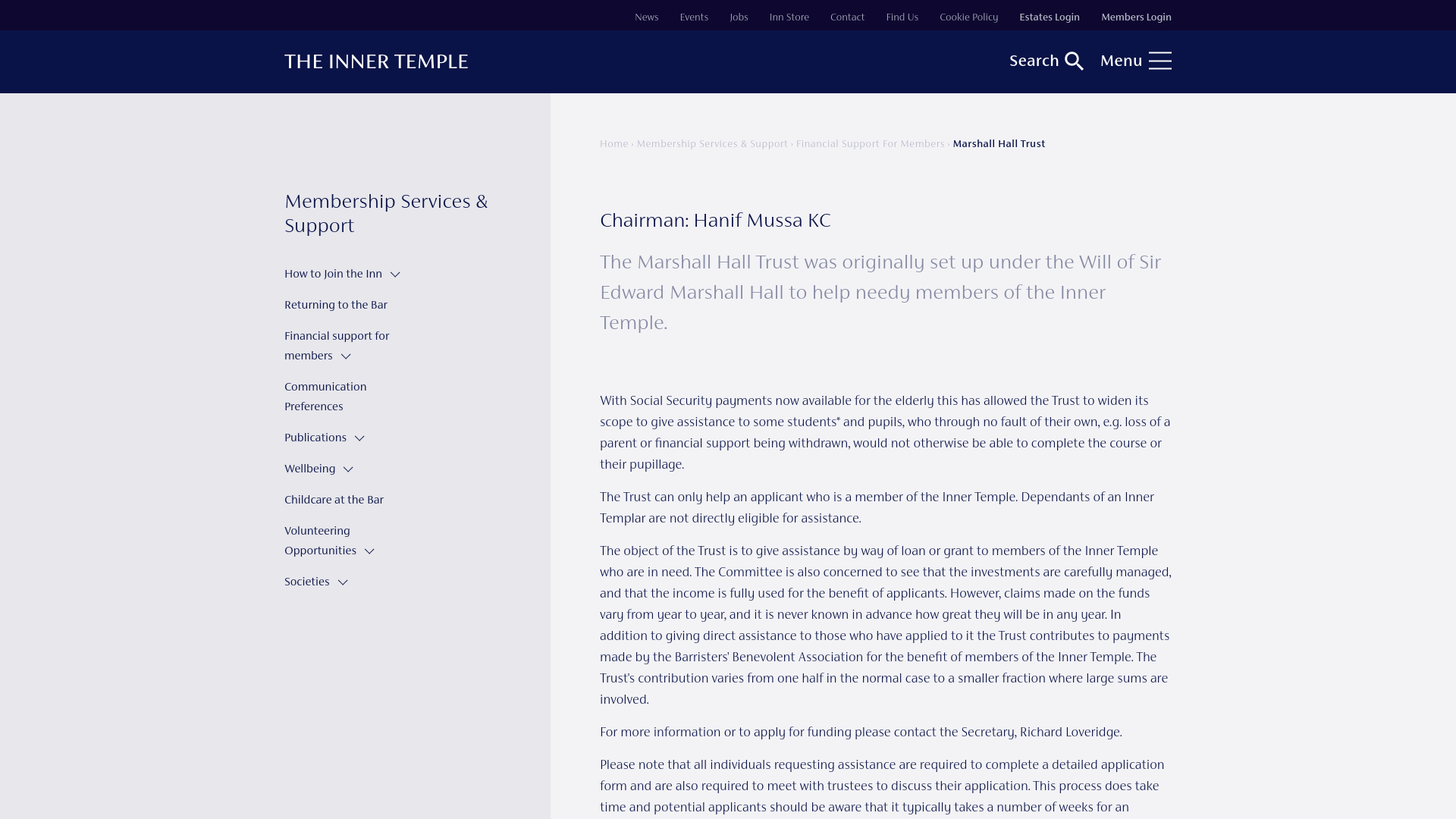 Website screenshot