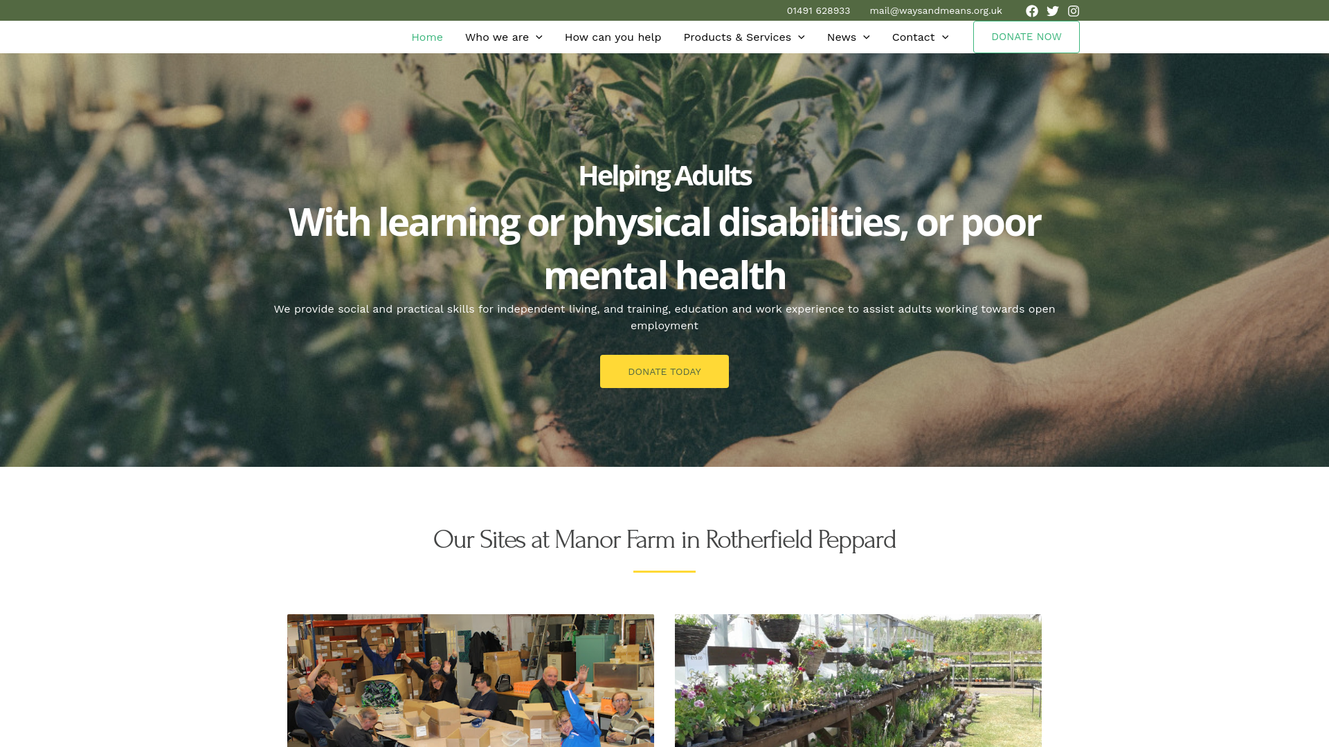 Website screenshot