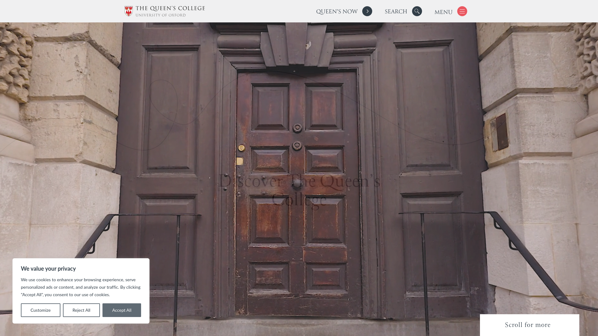 Website screenshot
