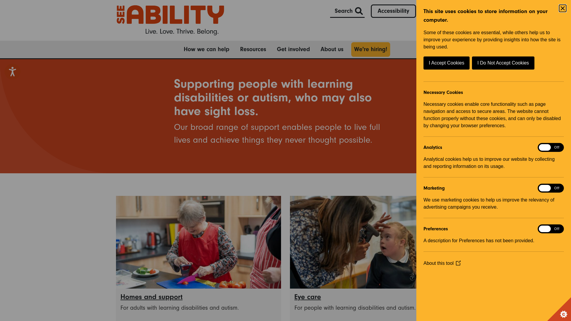 Website screenshot