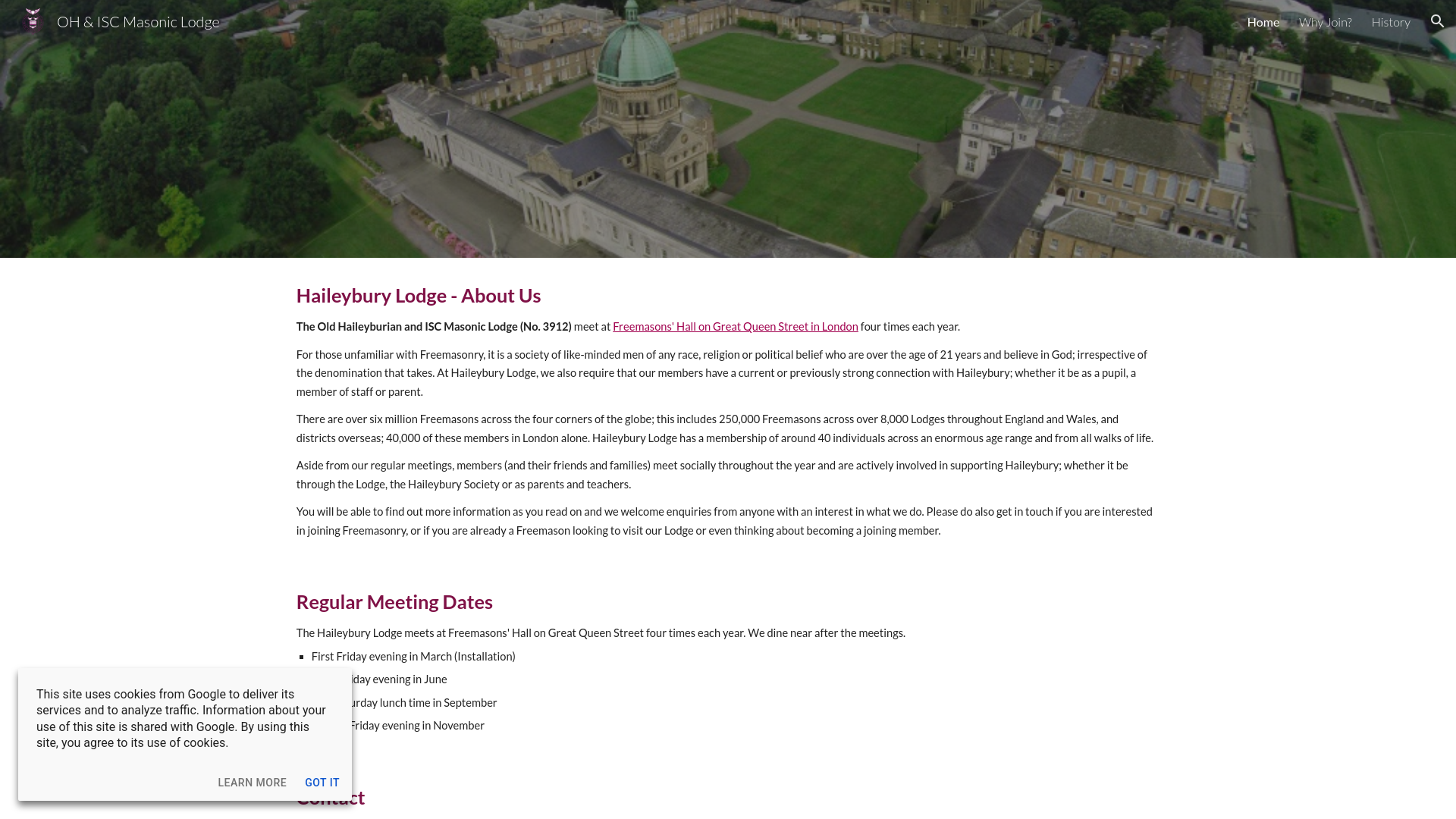 Website screenshot