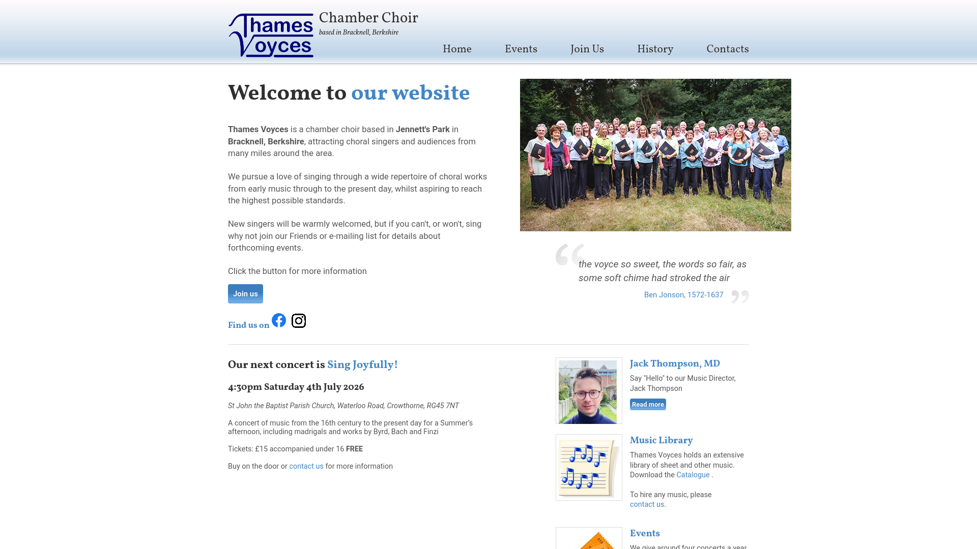 Website screenshot