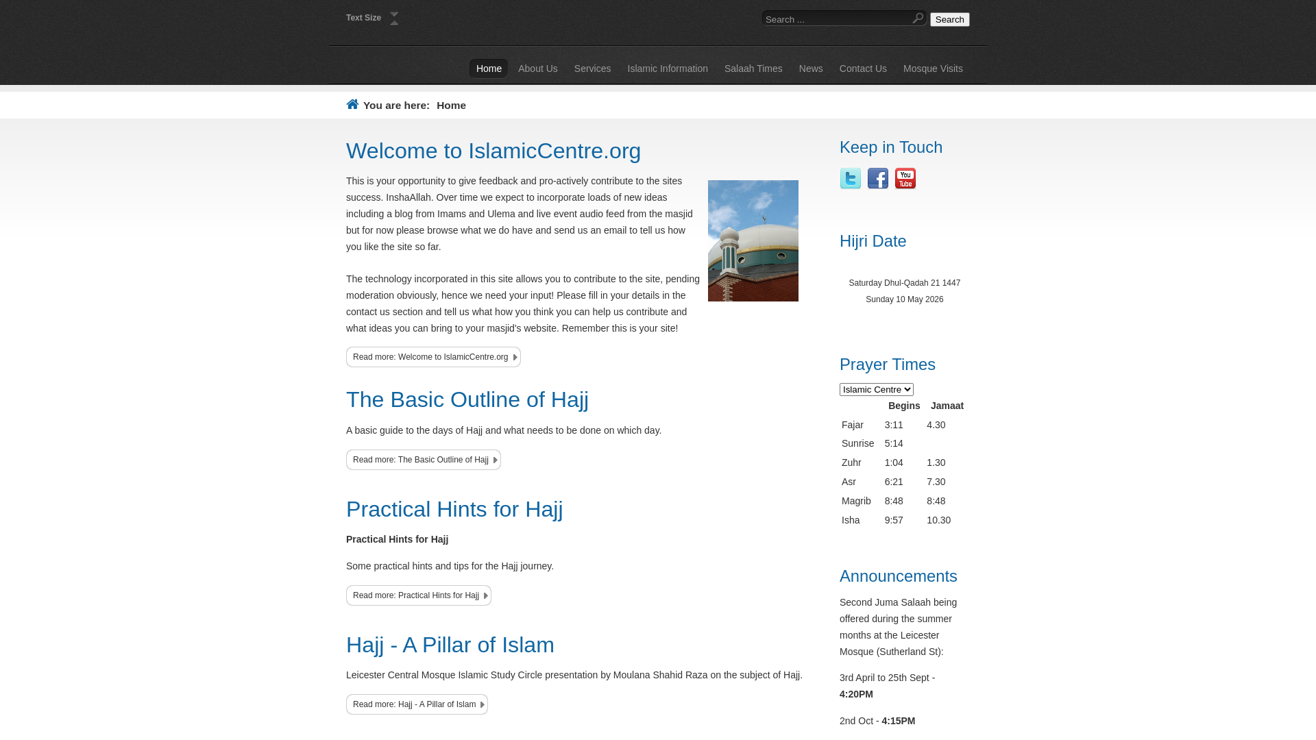 Website screenshot