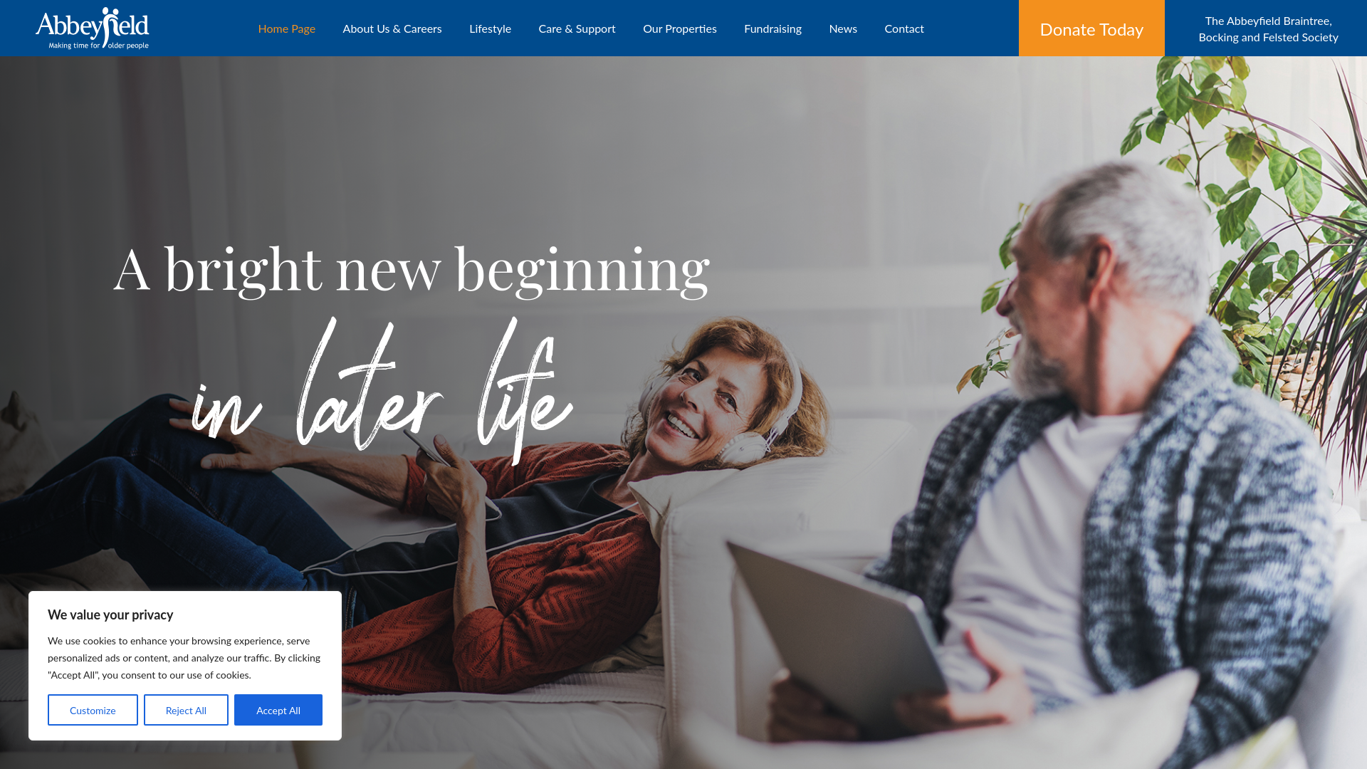 Website screenshot