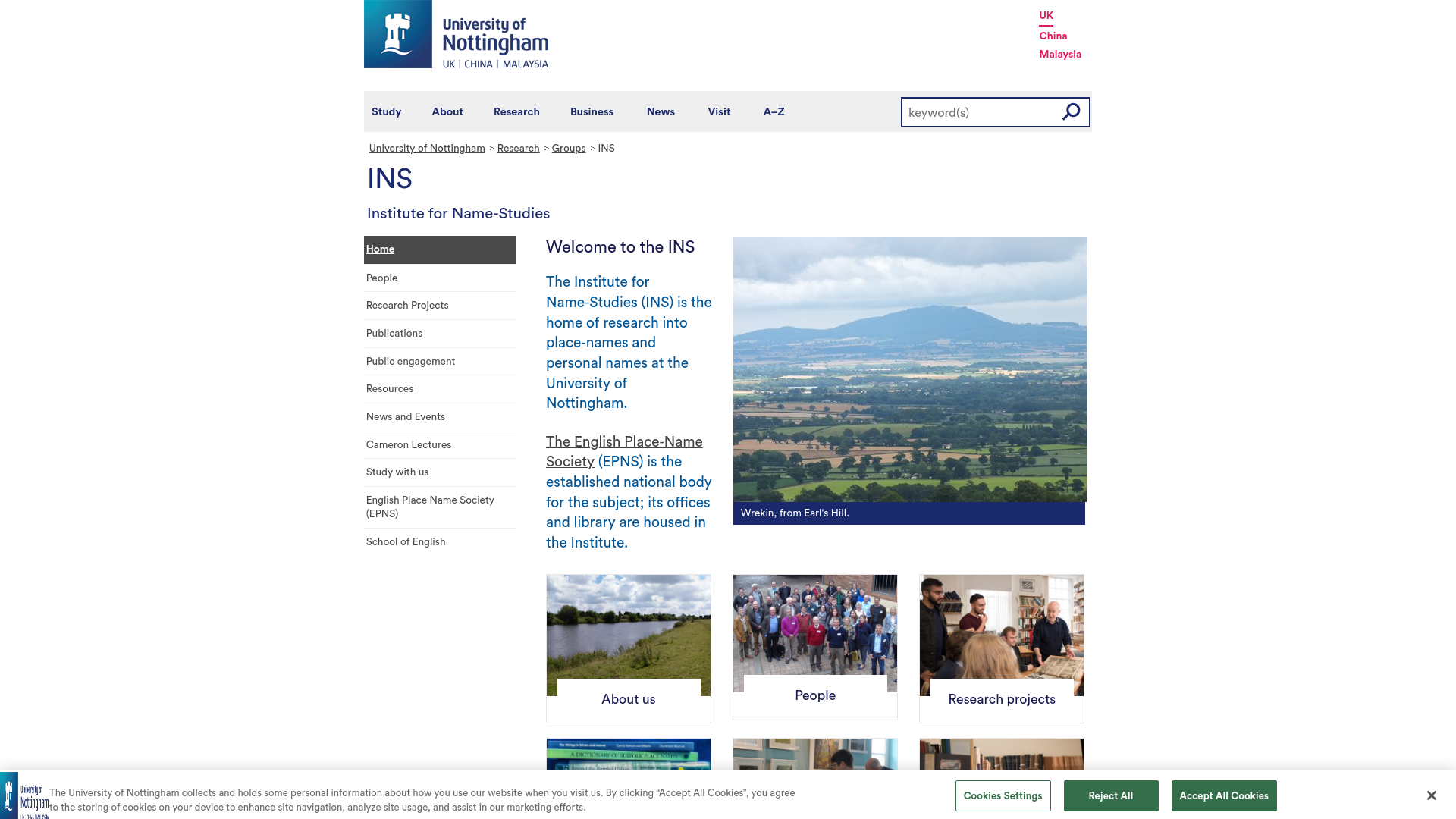 Website screenshot