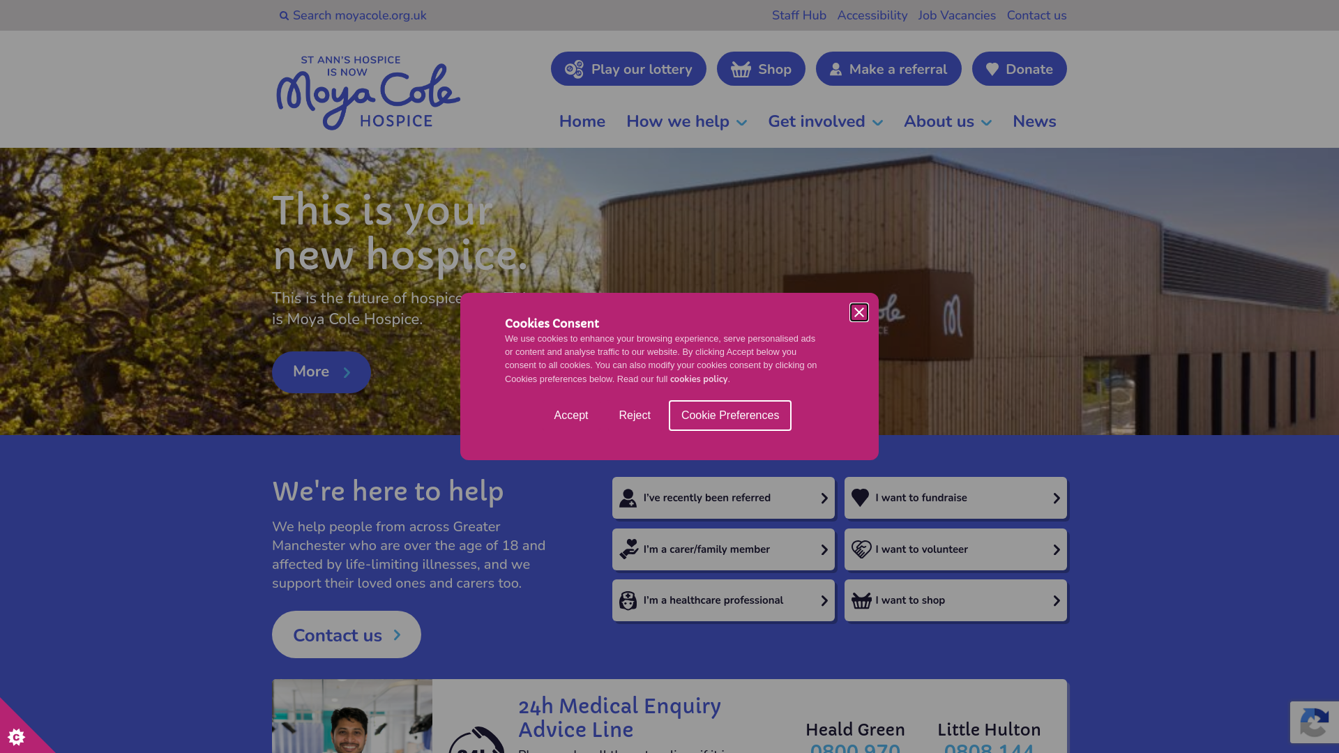 Website screenshot