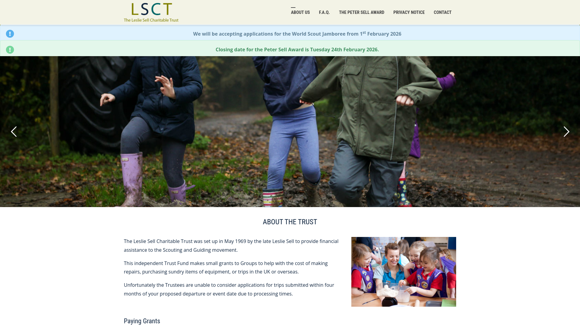 Website screenshot