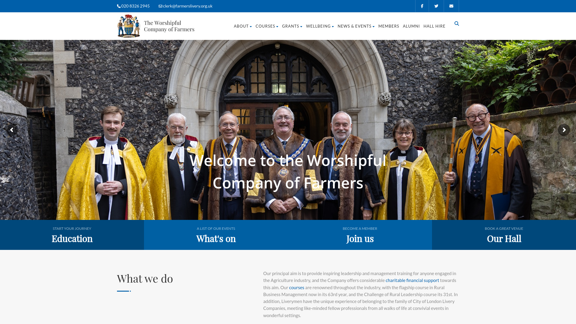 Website screenshot